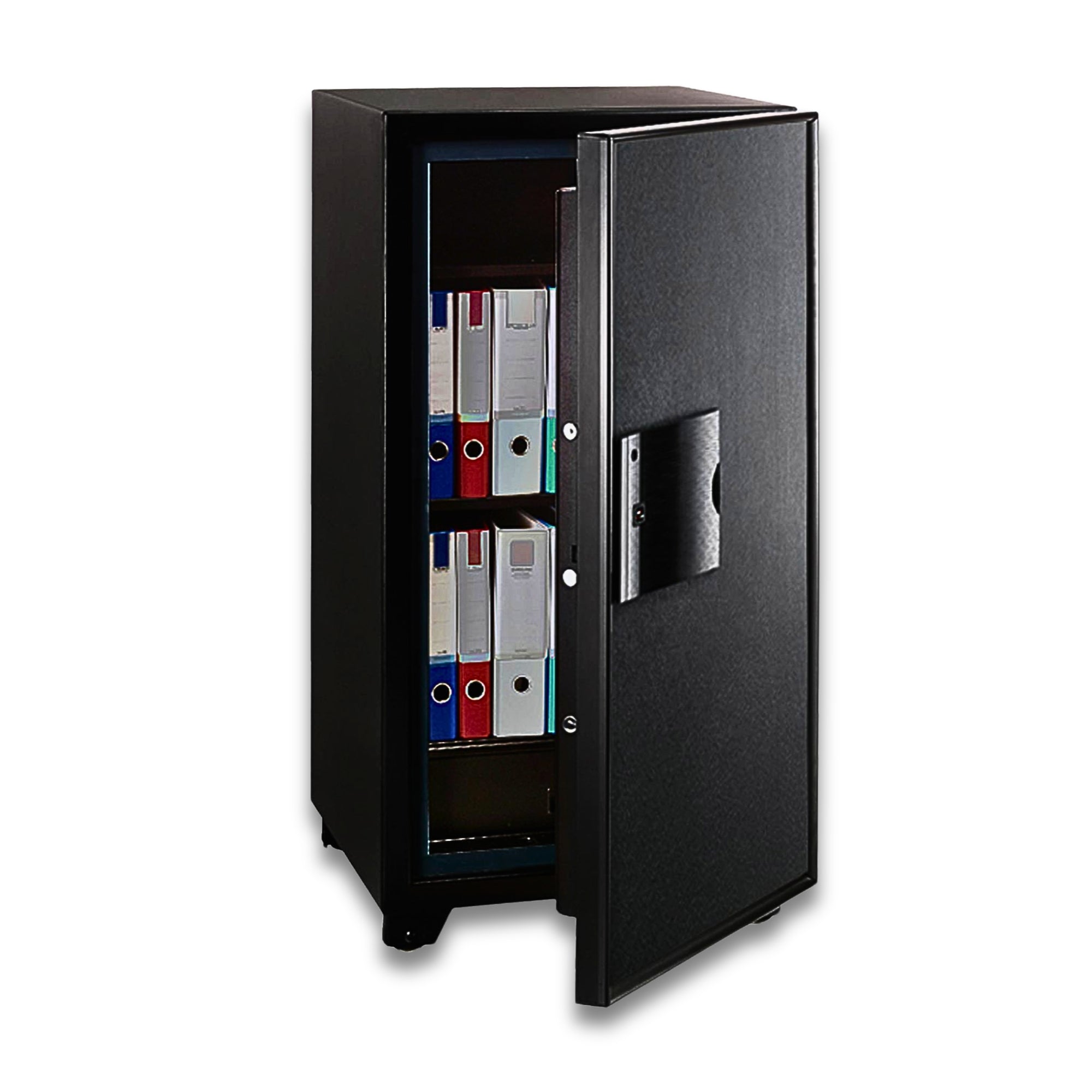 Eagle Safes EGE-130 Digital + Keylock + Fingerprint Fire Resistant Security Safe - (Black/Black)