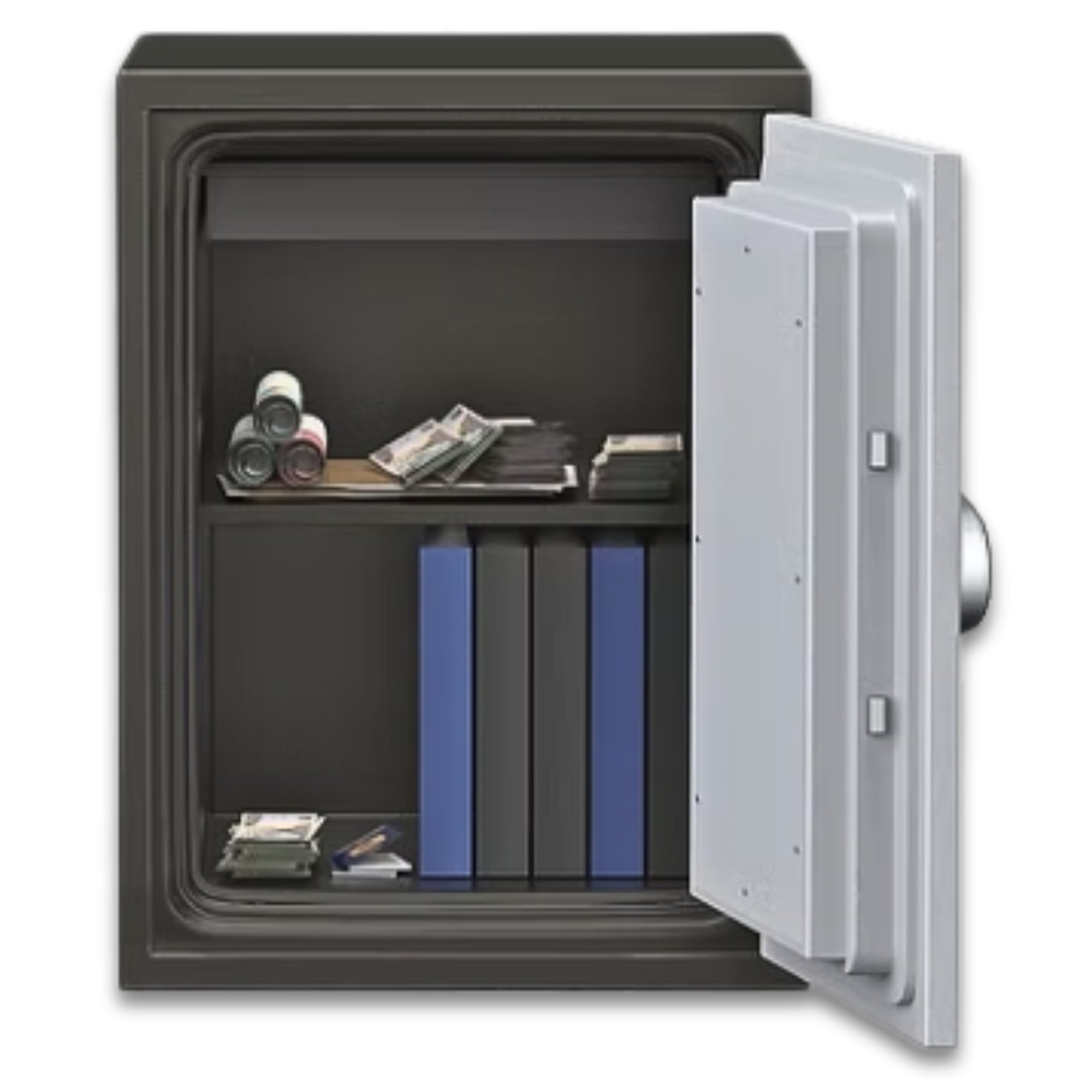 SAFIRE FR 40 (Vertical) 1 Digital Lock & 1 Key Lock Fire Resistant Security Safe