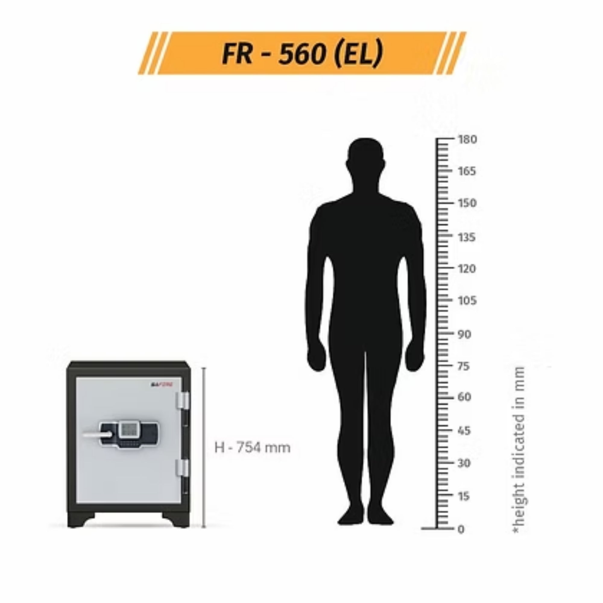 SAFIRE FR 560 Digital Lock Fire Resistant Security Safe