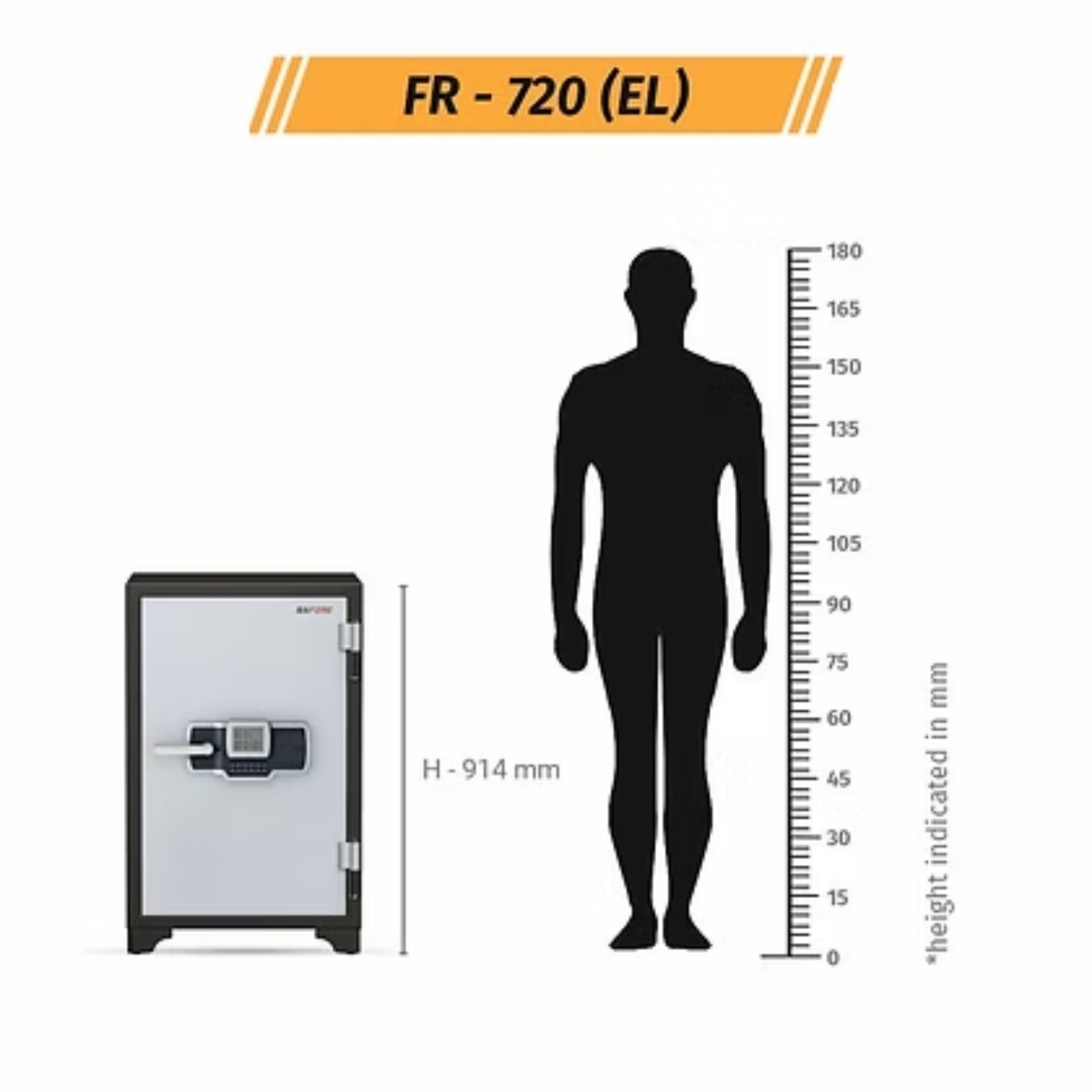SAFIRE FR 720 Digital Lock Fire Resistant Security Safe