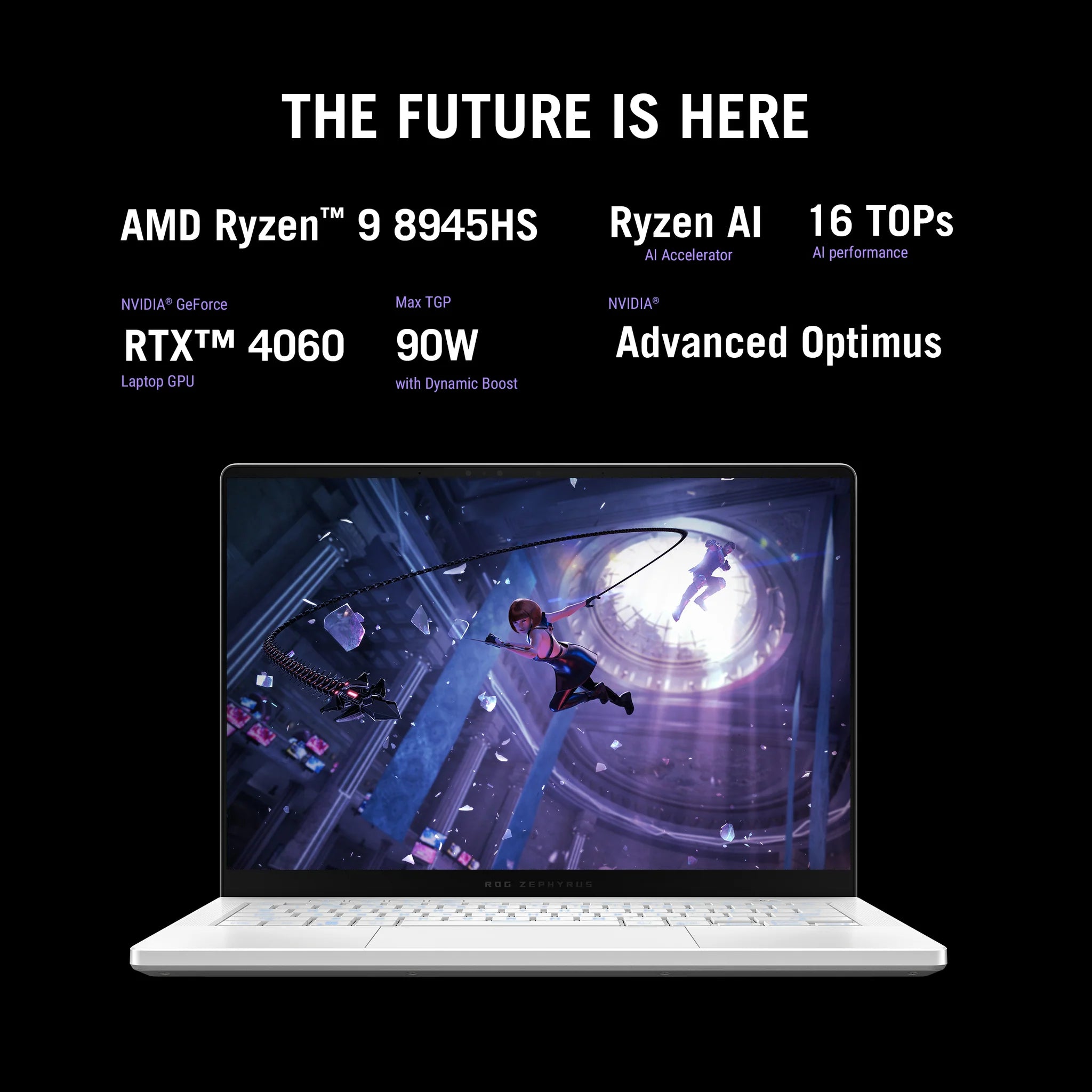ASUS Premium ROG Zephyrus G14 Gaming Laptop - GA403UV-OLED9132W | AMD Ryzen 9 8945HS, RTX 4060, 32GB RAM, 1TB SSD, 14