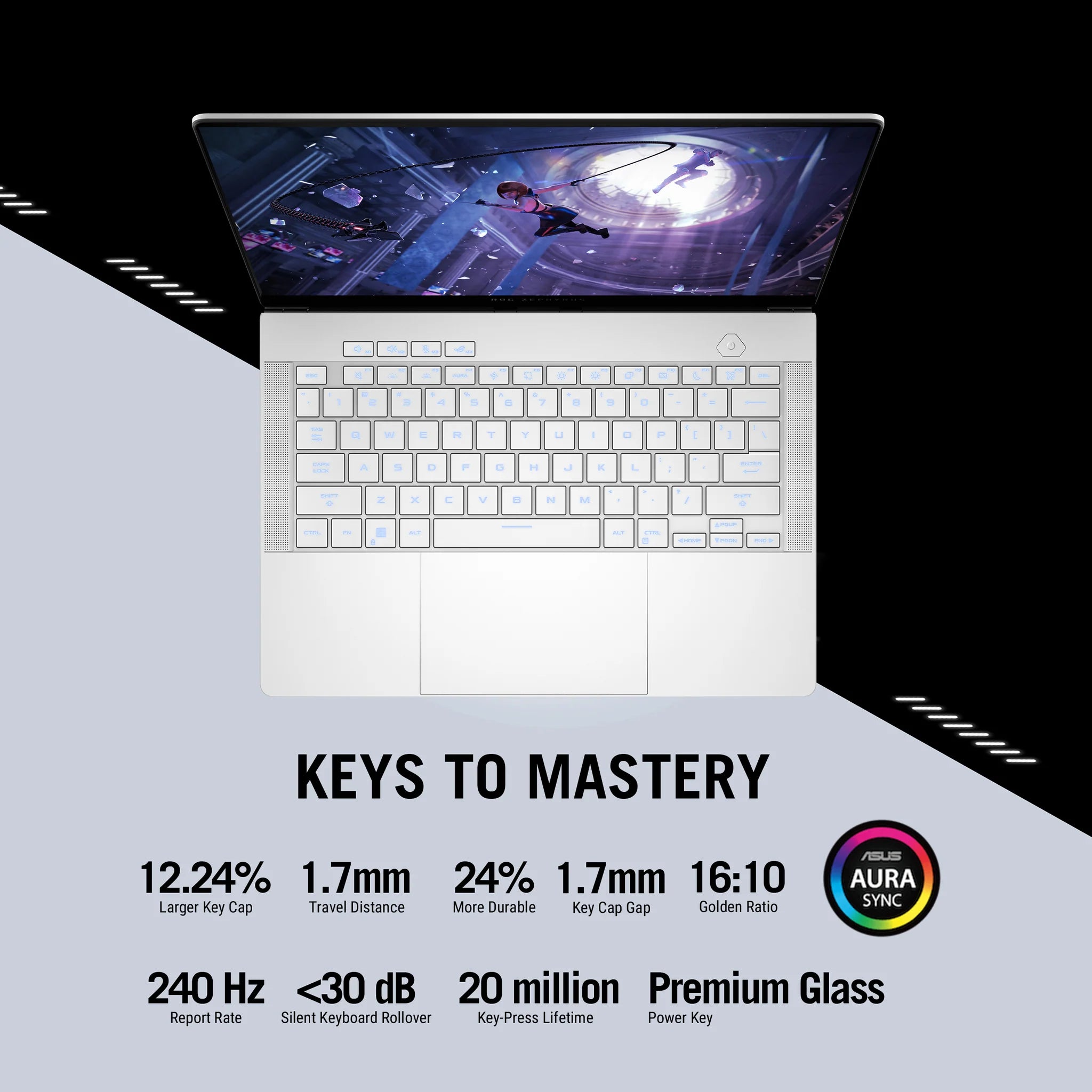 ASUS Premium ROG Zephyrus G14 Gaming Laptop - GA403UV-OLED9132W | AMD Ryzen 9 8945HS, RTX 4060, 32GB RAM, 1TB SSD, 14