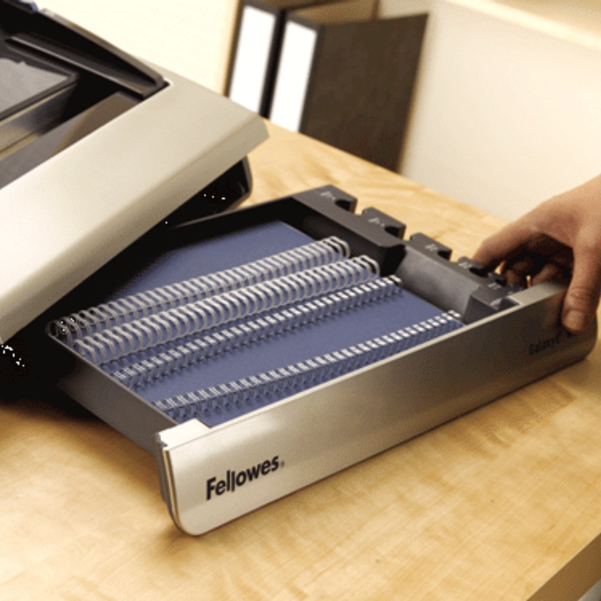 Fellowes Galaxy-E Wire 20 Sheets Punch & 130 Sheet Binding Capacity Electric Wire Binding Machine