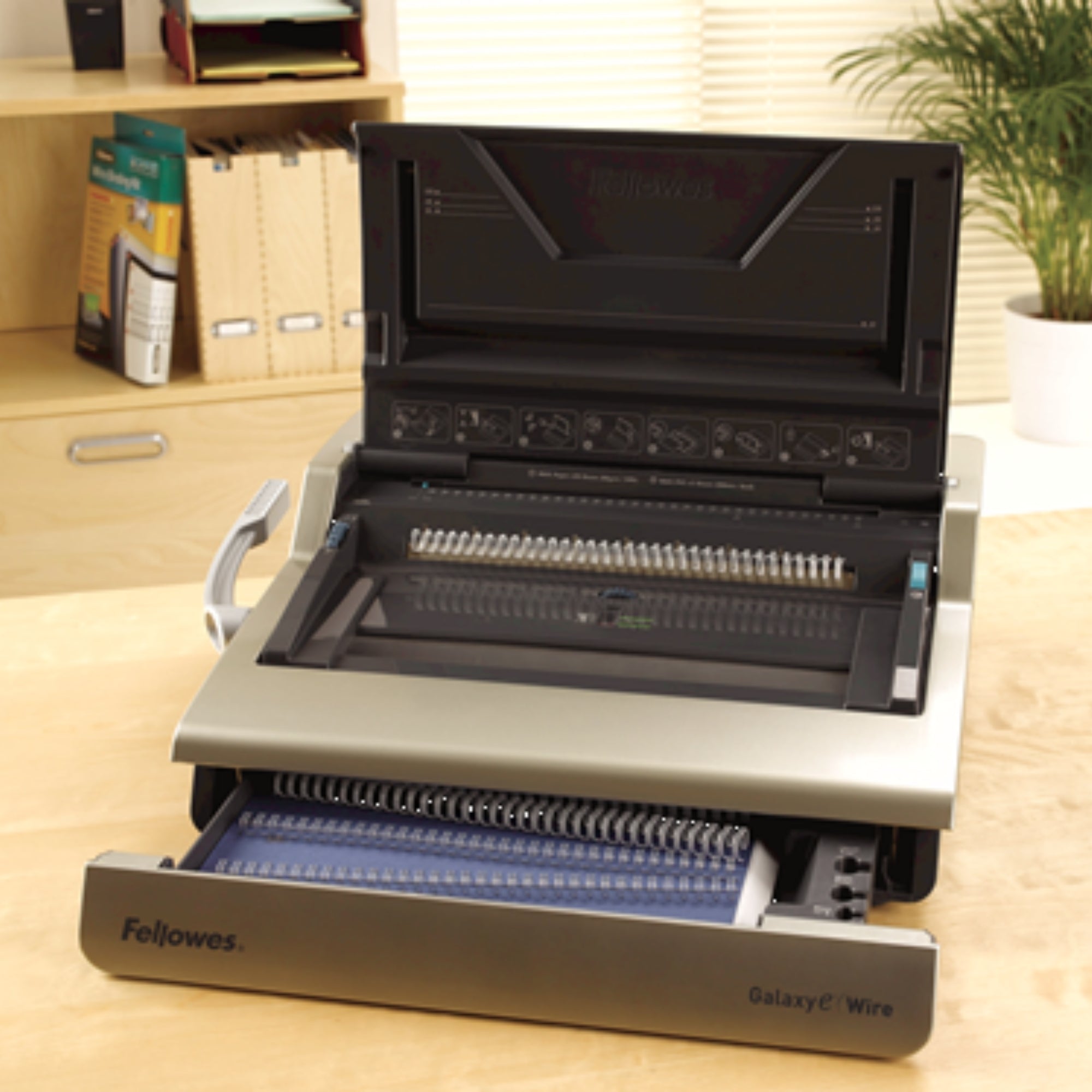 Fellowes Galaxy-E Wire 20 Sheets Punch & 130 Sheet Binding Capacity Electric Wire Binding Machine