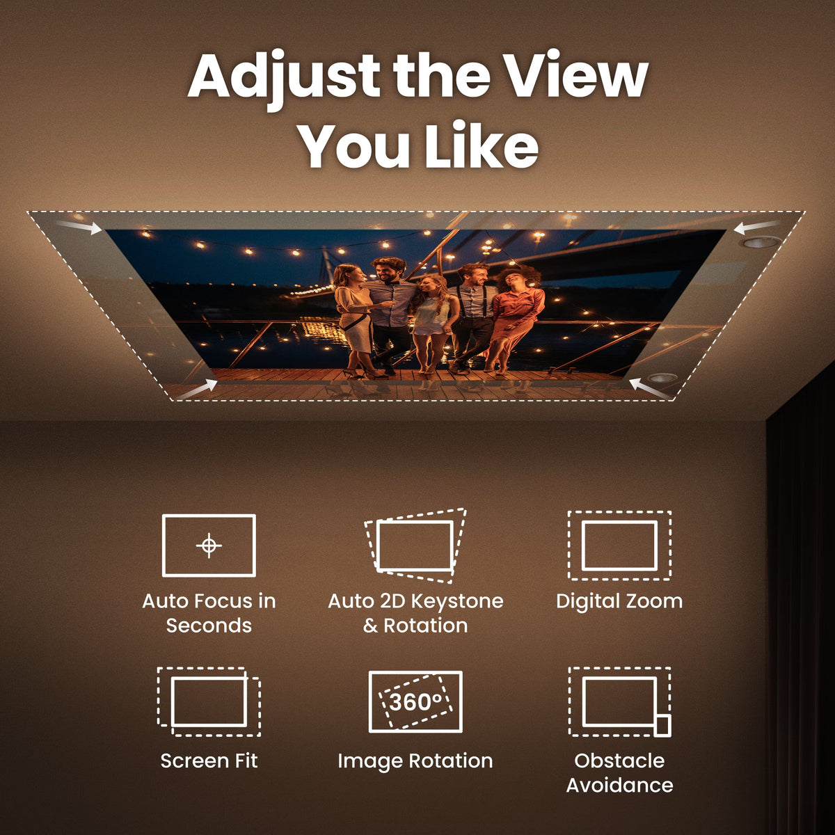 BenQ GV50 Full HD 500 ANSI Lumens Laser Smart Portable Projector