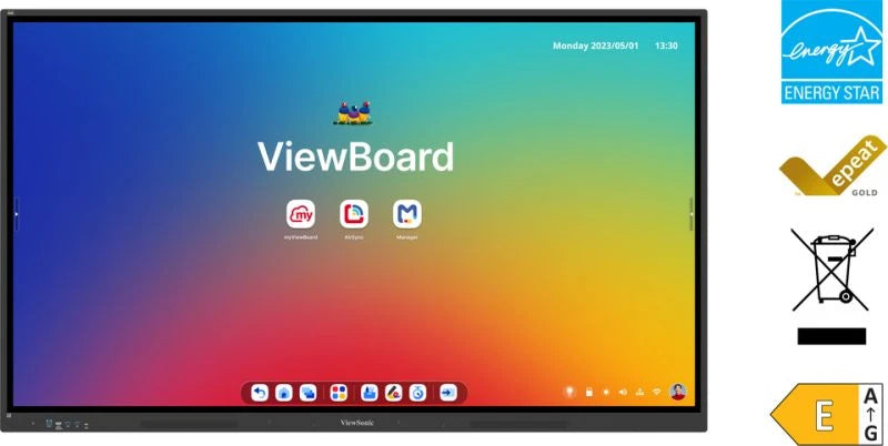 ViewSonic ViewBoard IFP7534 75” 4K EDLA Certified Interactive Flat Panel Display