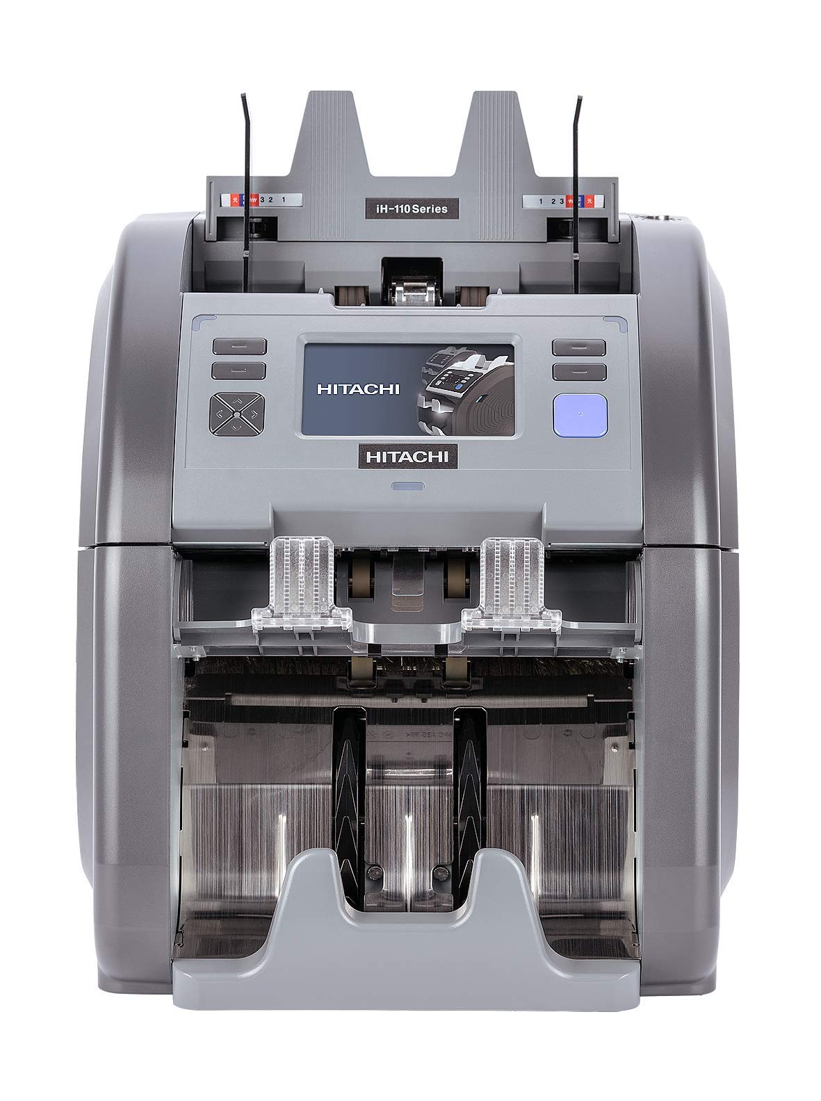 HITACHI IH-110 Currency Sorter – 4.3” Full Color LCD Touch Screen, Multi-Currency Mode, 40+ Currencies Capacity
