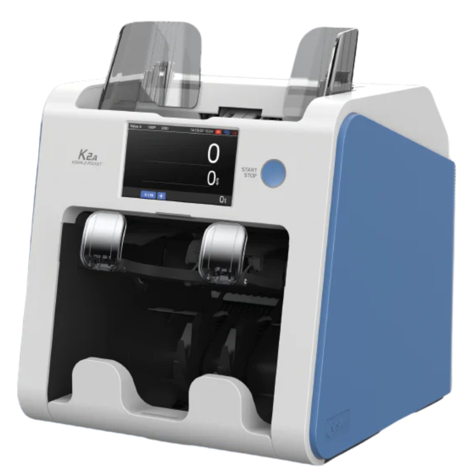 KISAN K2-A Compact 1+1 Pocket Multi-Currency With Automatic Currency Switching Money Counting Machine