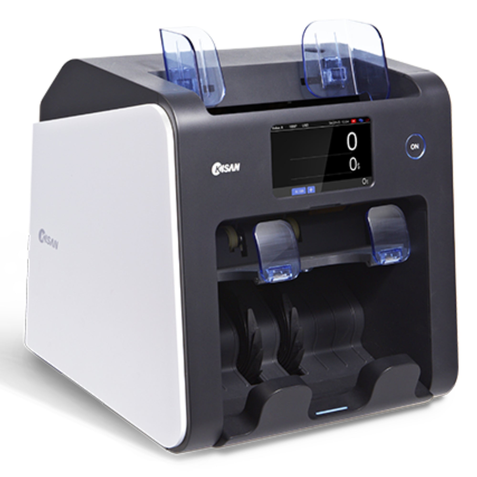 KISAN K2 Compact 1+1 Pocket Multi-Currency With Counterfeit Detection Money Counting Machine