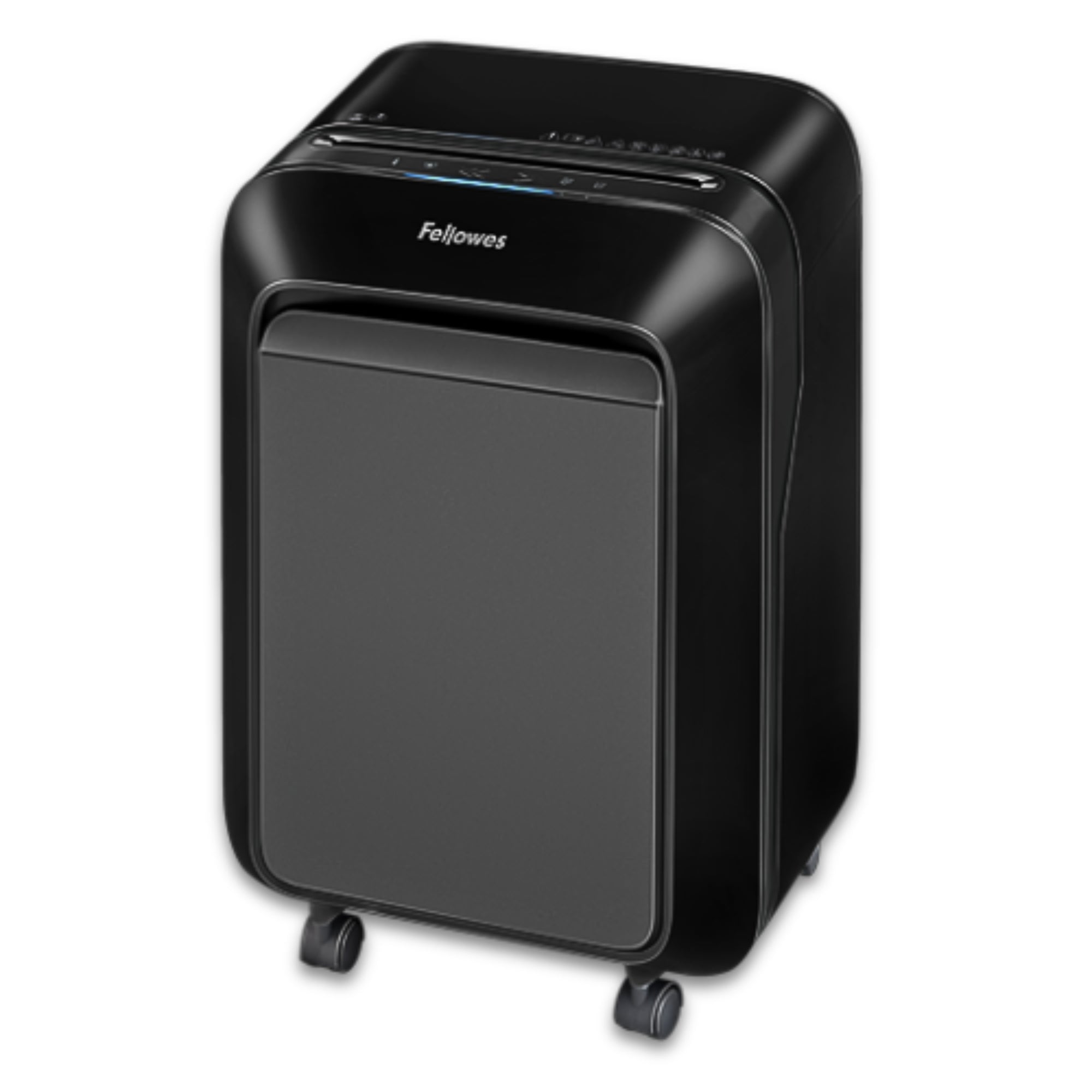 آلة تمزيق الورق Fellowes LX210 بتقنية Micro-Cut – شفرات فولاذية شديدة التحمل، للاستخدام في المكتب والمنزل، لون أسود وأبيض – سعة 16 ورقة، أمان P-4، تقنية IntelliBar™