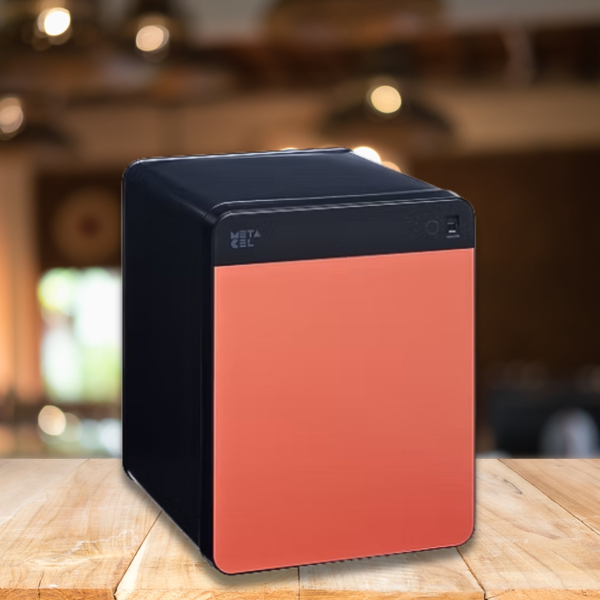Eagle Safes MC-40C1(RD) METACEL Series Digital Lock & Fingerprint Sensor Fire Resistant Security Safe - Red
