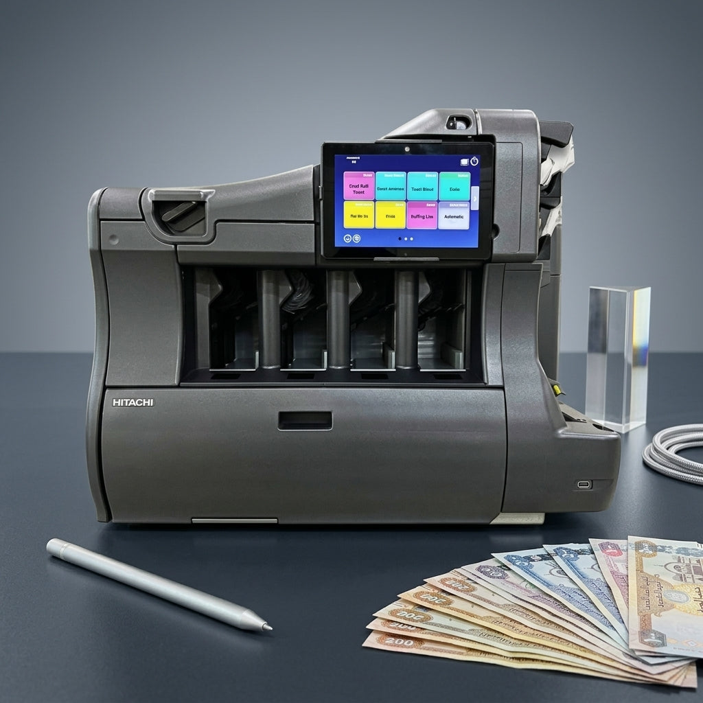 Hitachi MS-4200 High-Speed 4+2 Pockets Fitness Banknote Sorter With Advanced Counterfeit Detection Money Counting Machine