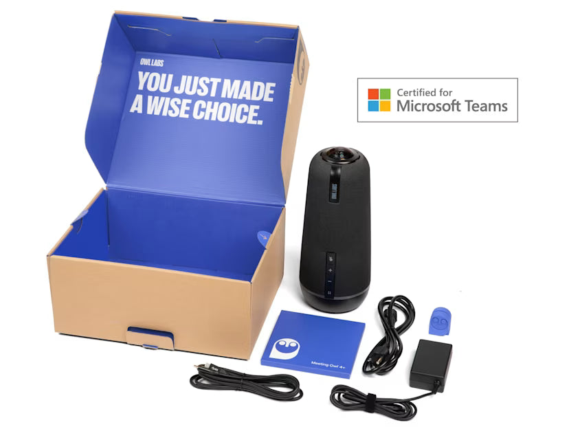 Owl Labs Meeting Owl 4+ UHD 4K 360° Smart Video Conferencing Camera