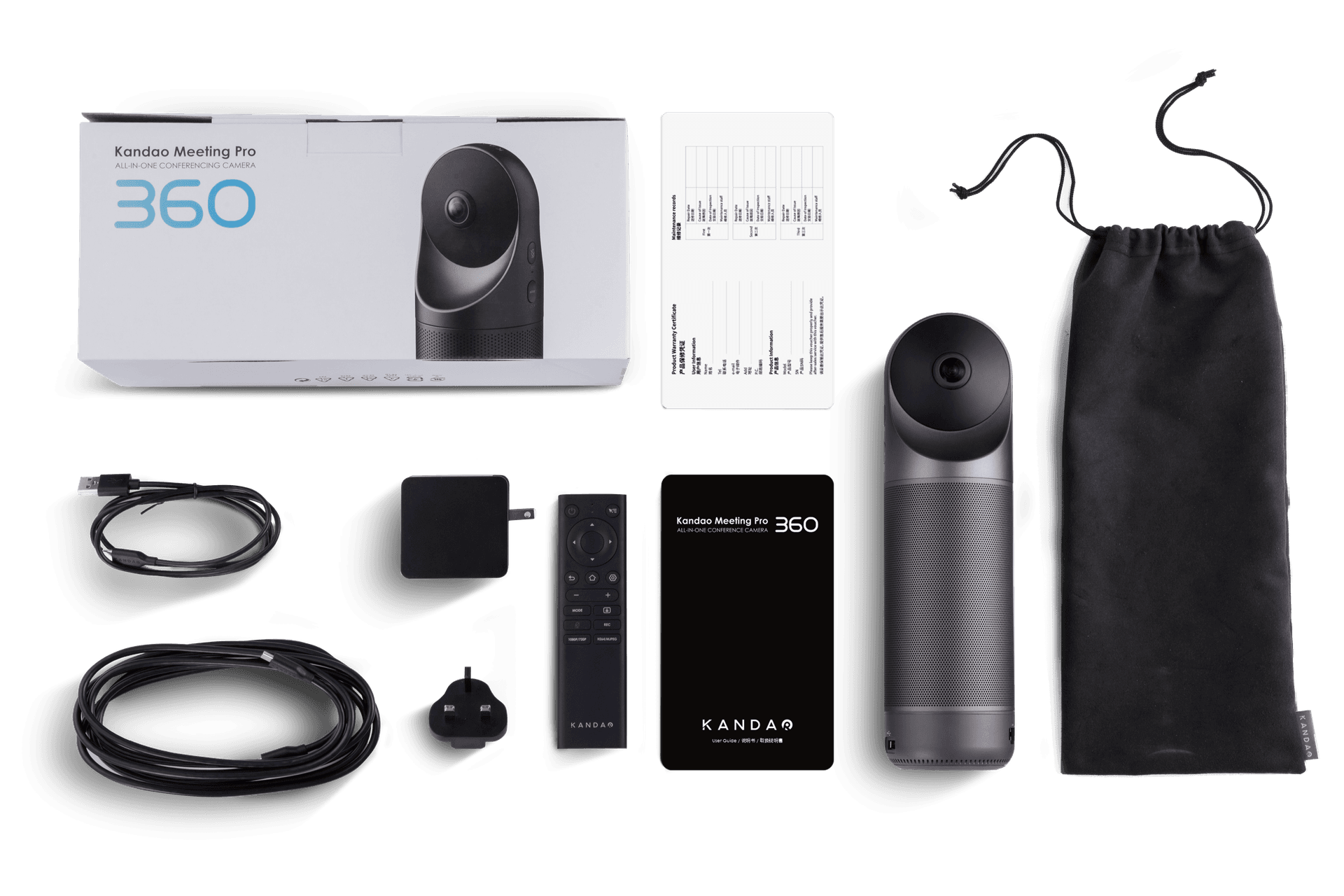 Kandao Meeting Pro Full HD 360° Smart Ai All-in-One Video Conferencing Camera