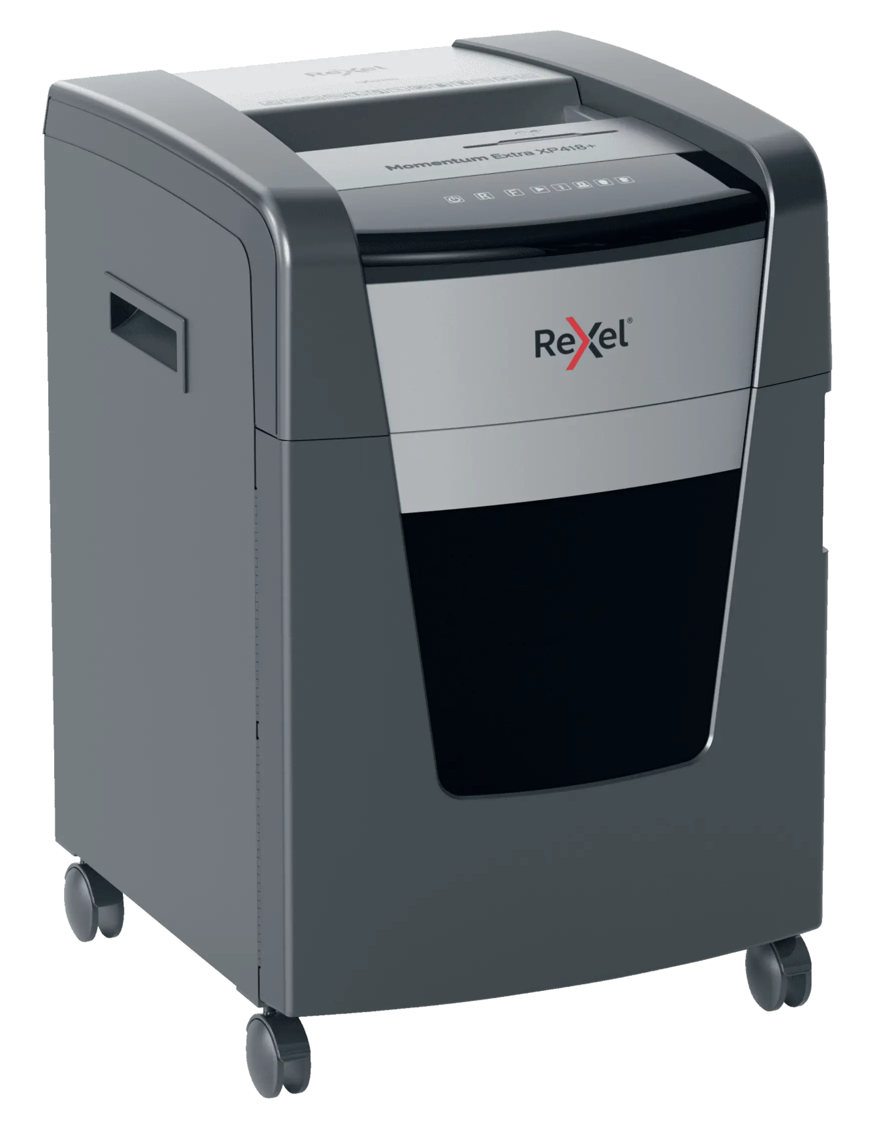 Rexel Momentum Extra XP418+ Up to 18 Sheets P-4 45L Cross Cut Heavy Duty Office Shredder
