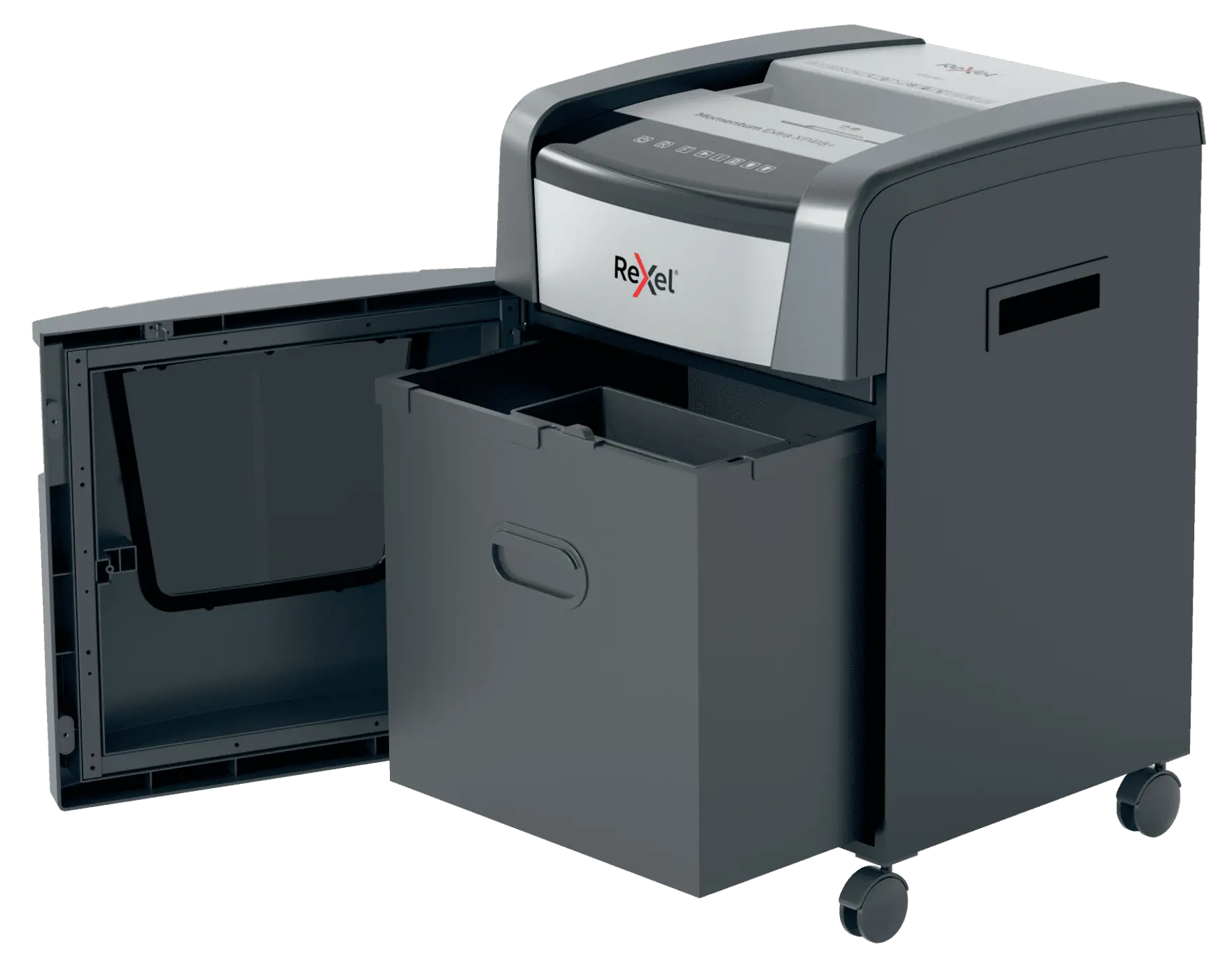 Rexel Momentum Extra XP418+ Up to 18 Sheets P-4 45L Cross Cut Heavy Duty Office Shredder