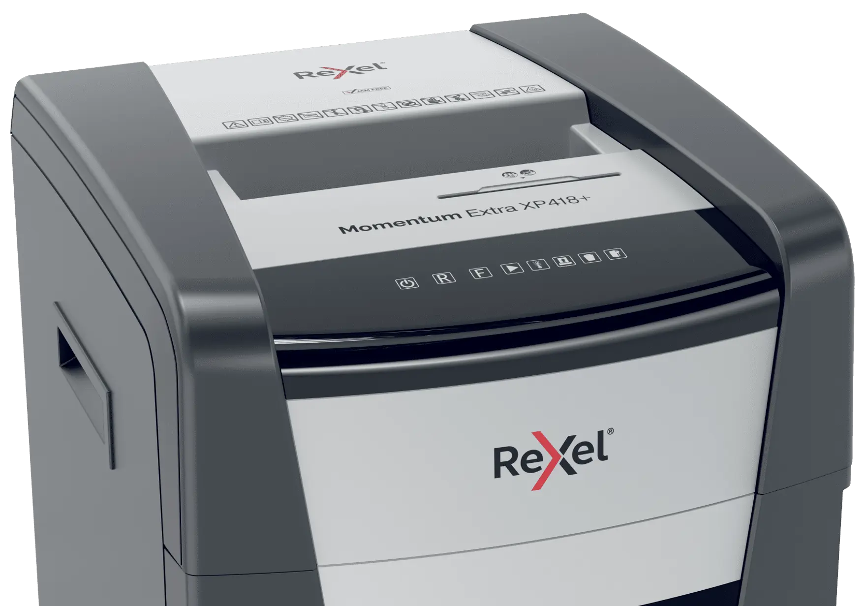 Rexel Momentum Extra XP418+ Up to 18 Sheets P-4 45L Cross Cut Heavy Duty Office Shredder