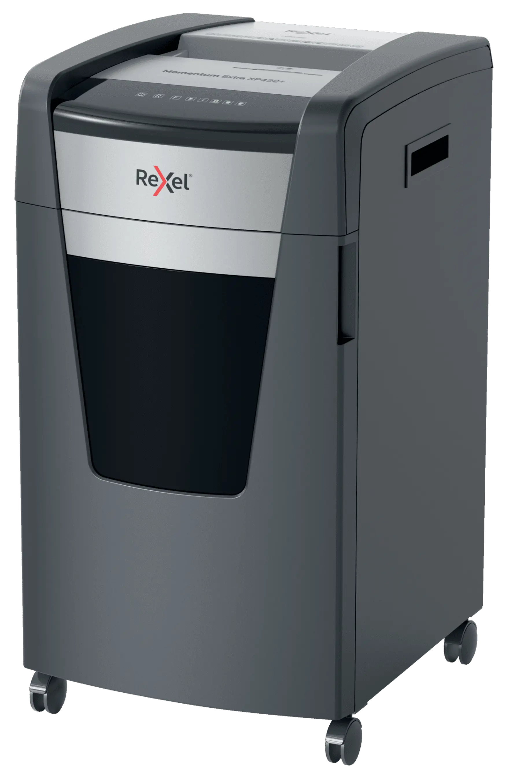 Rexel Momentum Extra XP422+ Up to 22 Sheets P-4 85L Cross Cut Heavy Duty Office Shredder