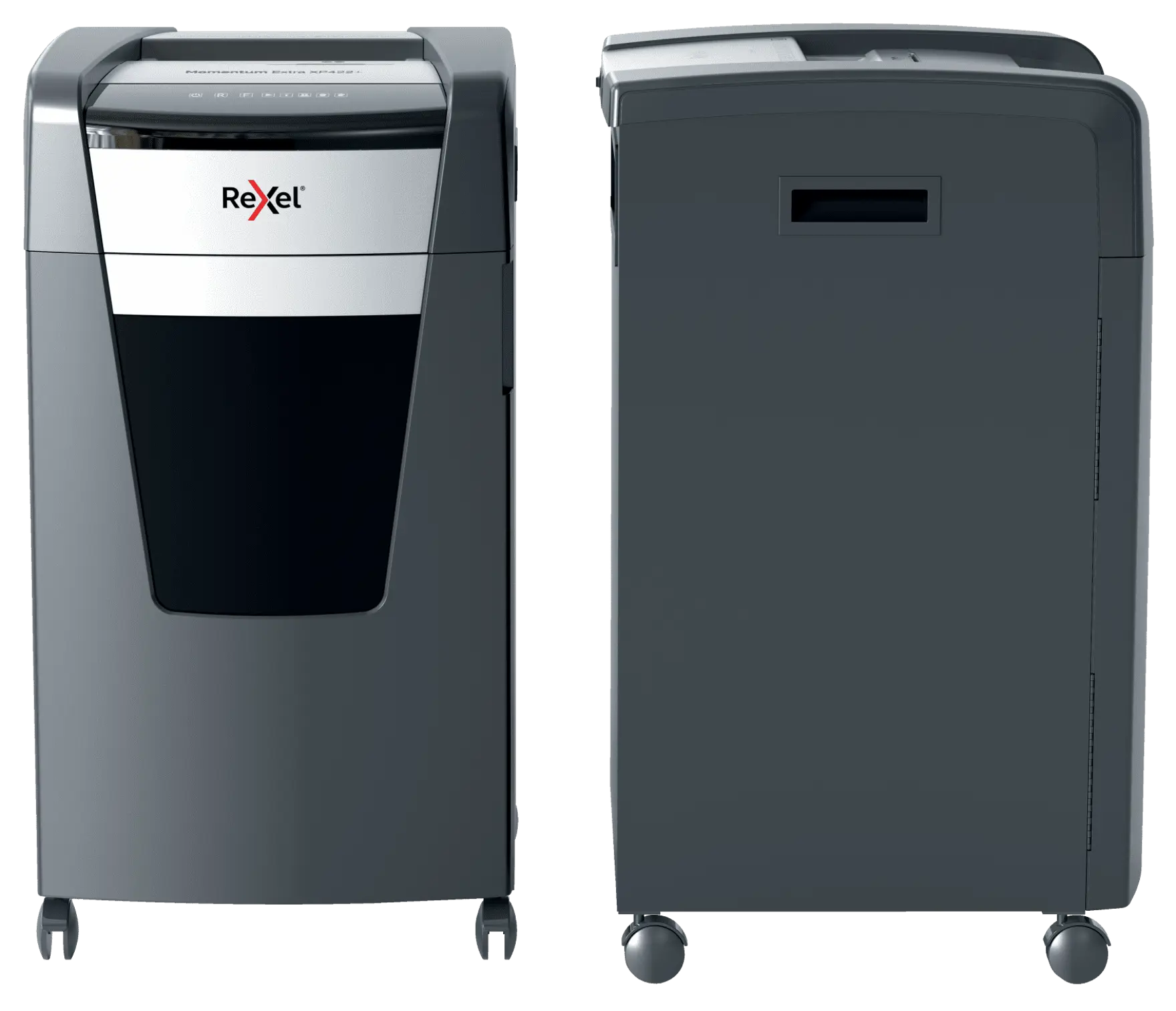 Rexel Momentum Extra XP422+ Up to 22 Sheets P-4 85L Cross Cut Heavy Duty Office Shredder