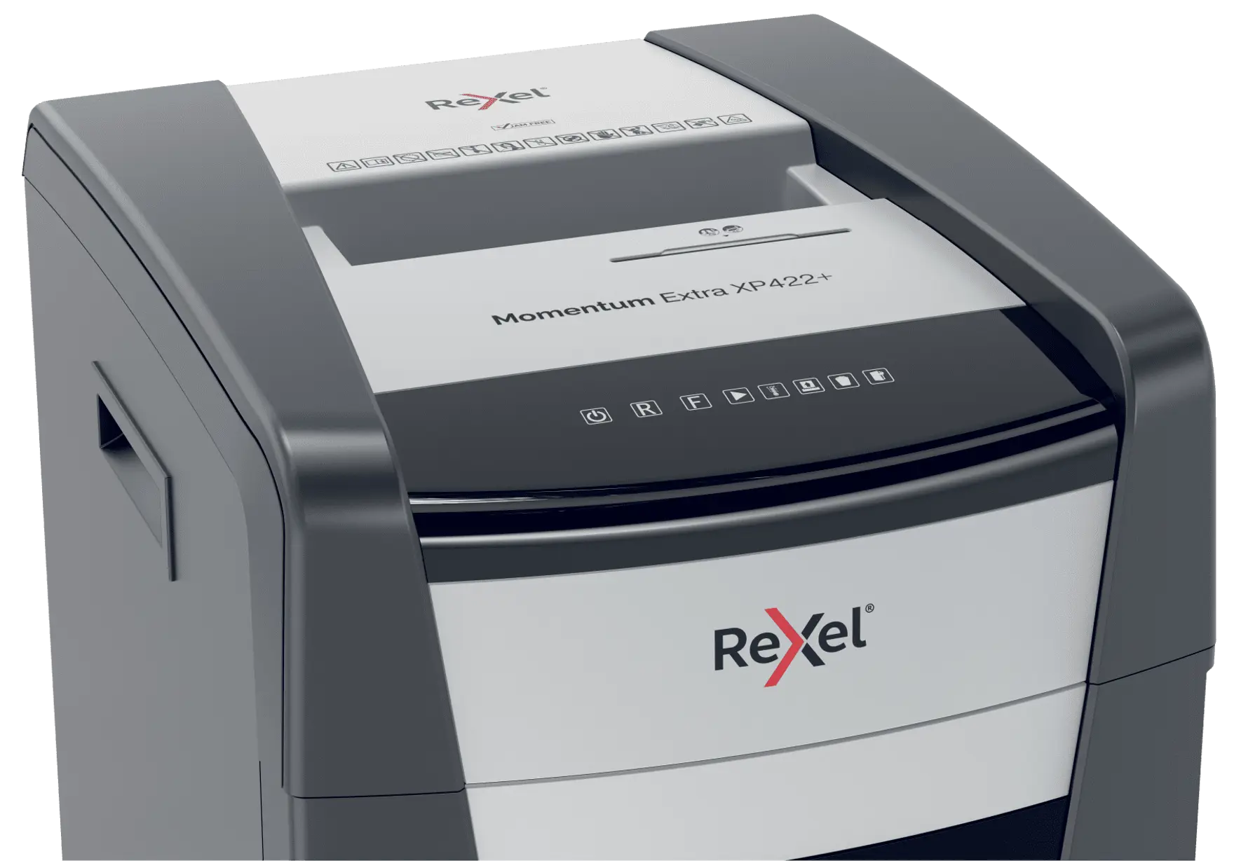 Rexel Momentum Extra XP422+ Up to 22 Sheets P-4 85L Cross Cut Heavy Duty Office Shredder