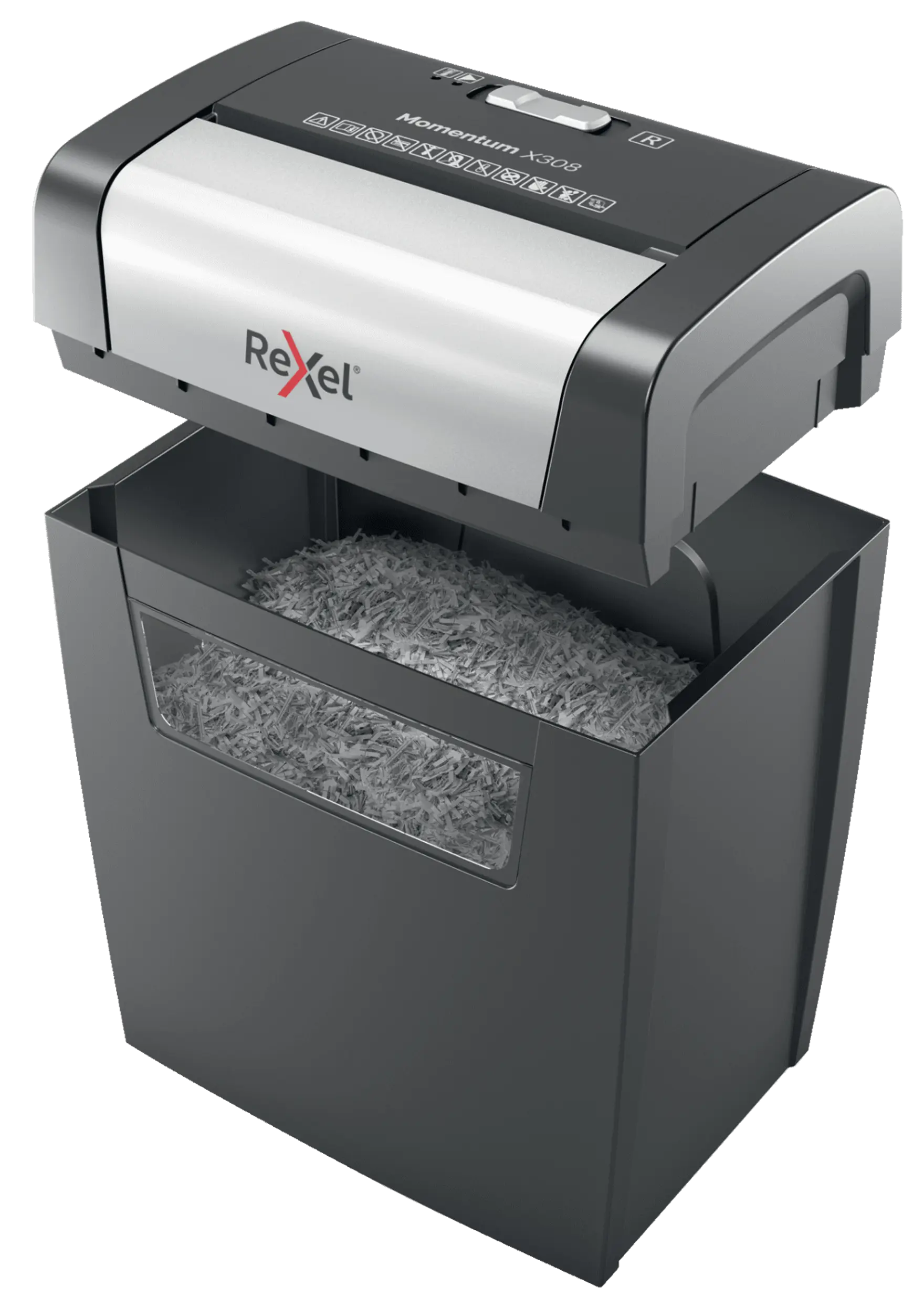 Rexel Momentum X308 Up to 8 Sheets P-3 15L Cross Cut Home & Small Office Shredder