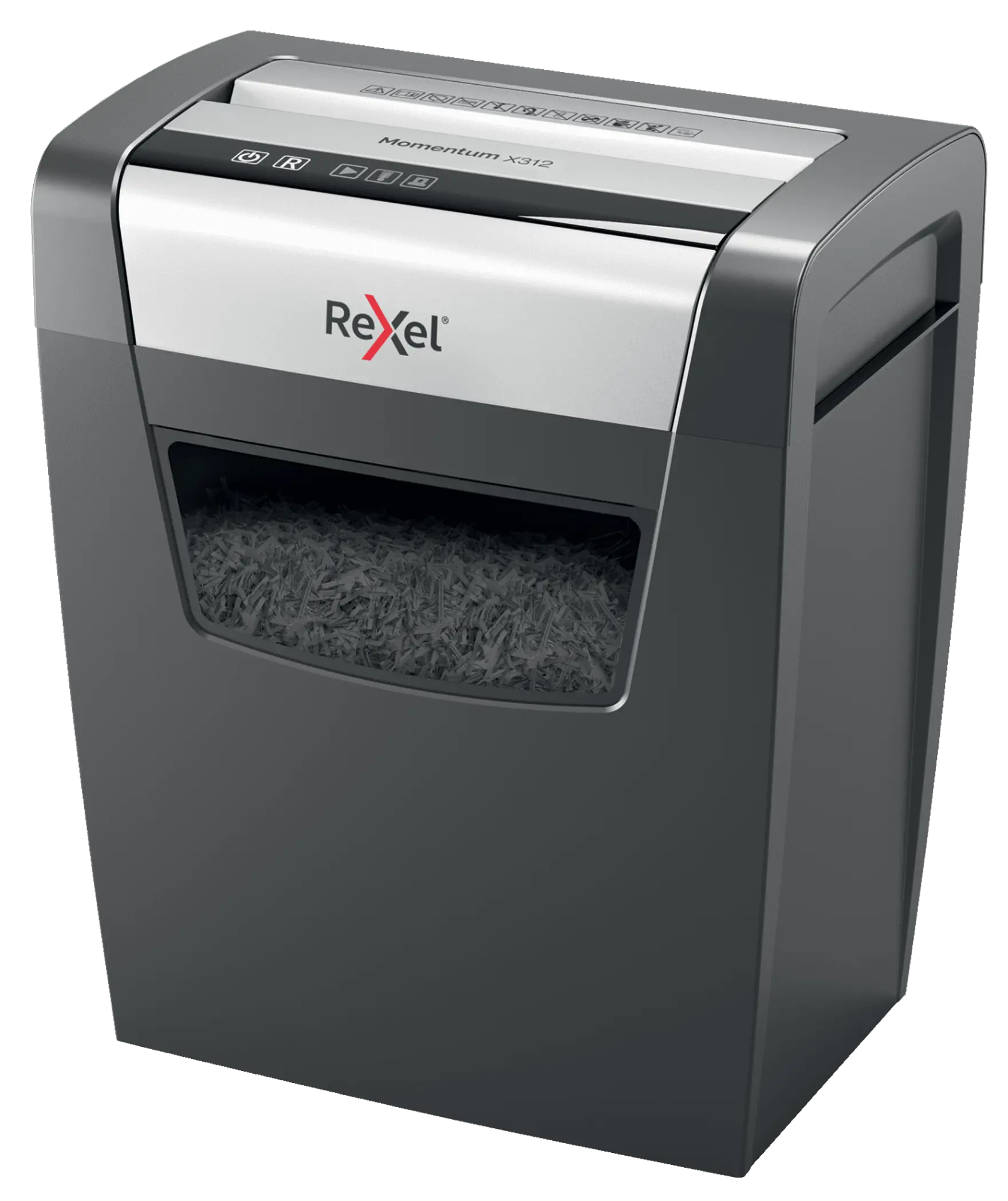 Rexel Momentum X312 Up to 12 Sheets P-3 23L Cross Cut Home & Small Office Shredder