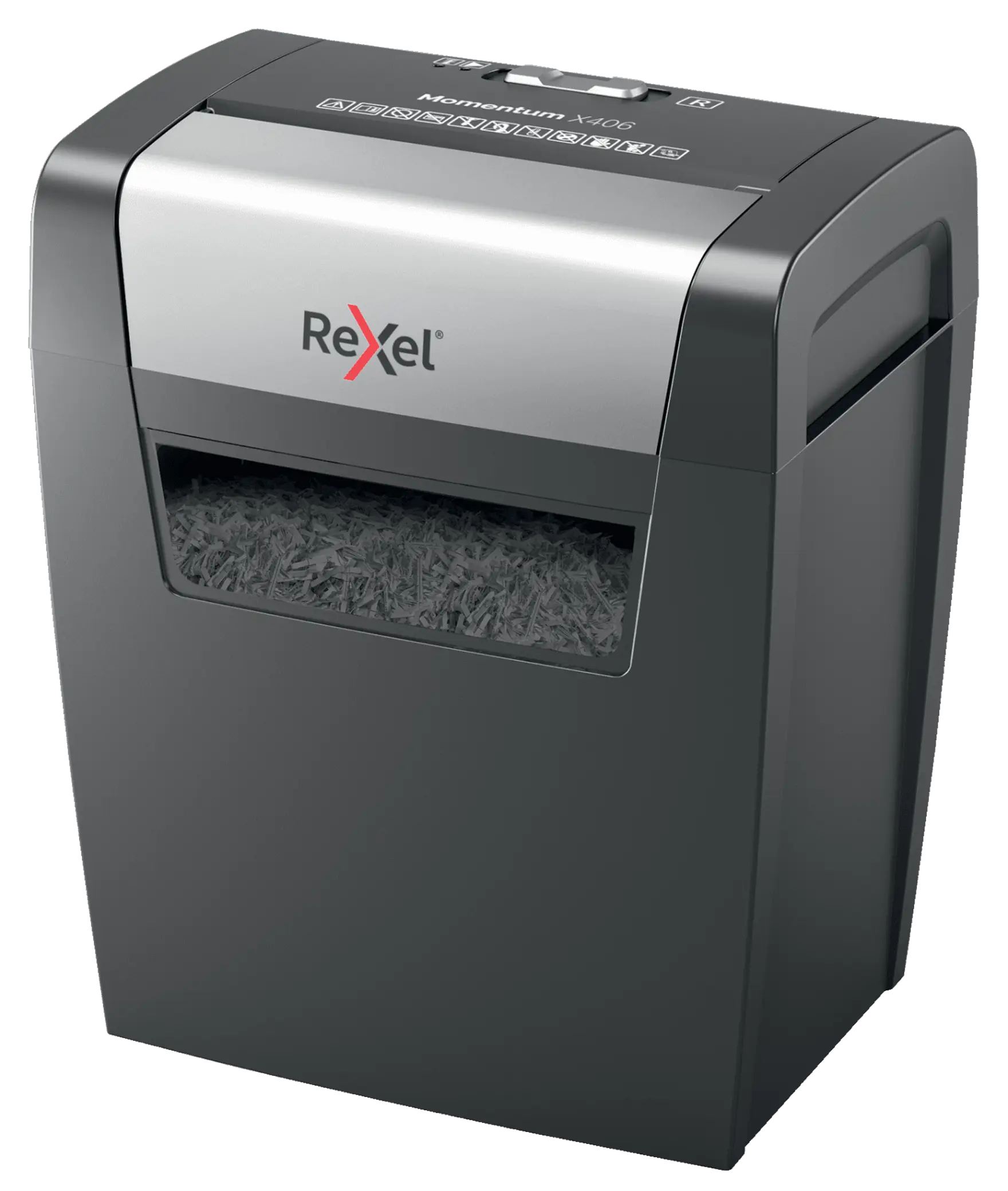 Rexel Momentum X406 Up to 6 Sheets P-4 15L Cross Cut Home & Small Office Shredder