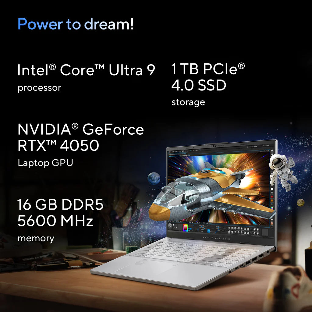 ASUS Vivobook Pro OLED Laptop 15 N6506MU-MA011W  Ultra 9 RTX 4050