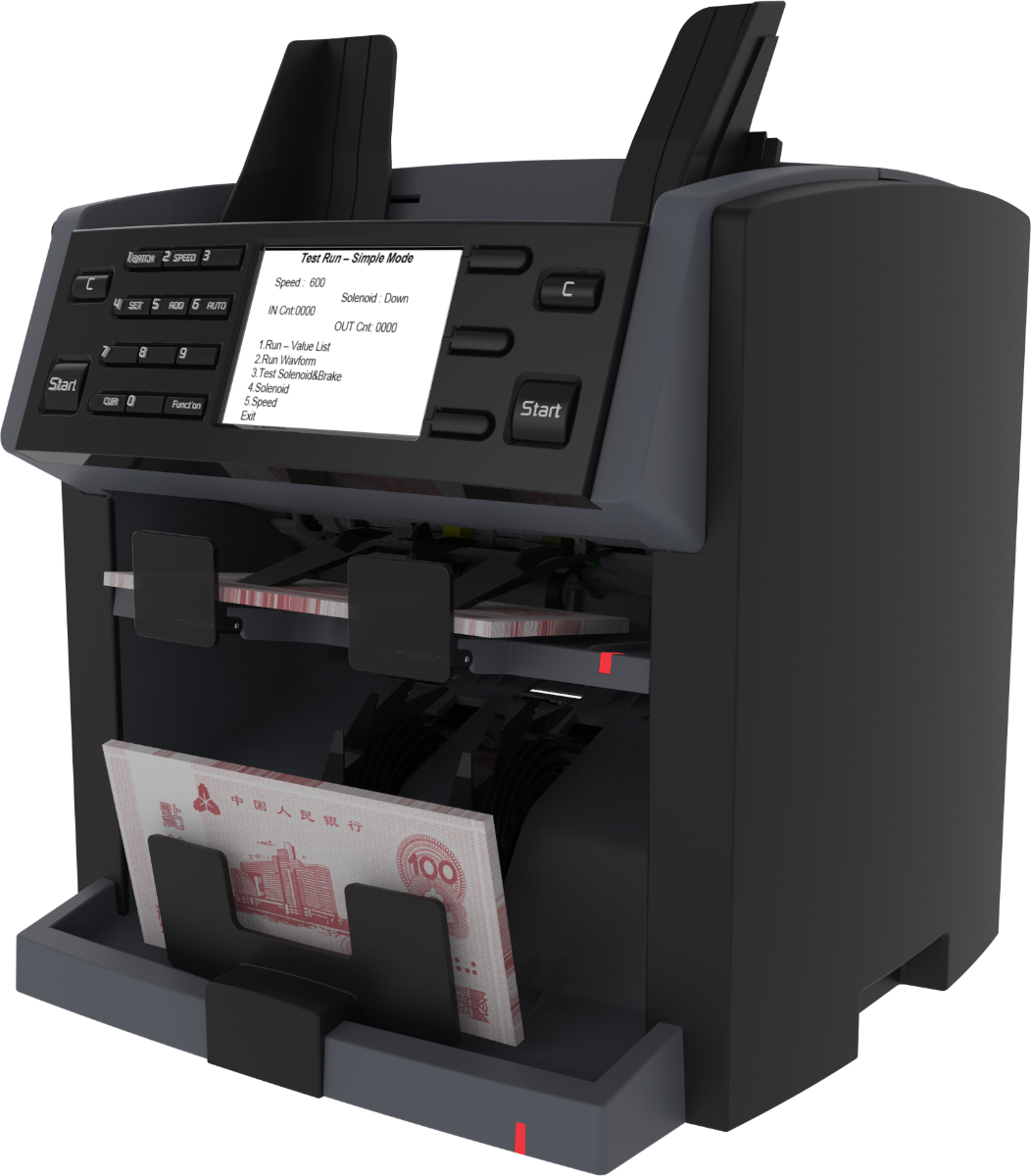 Masterwork Automodules NC6500 Compact 2-Pocket Banknote Fitness Sorter & Counting Machine