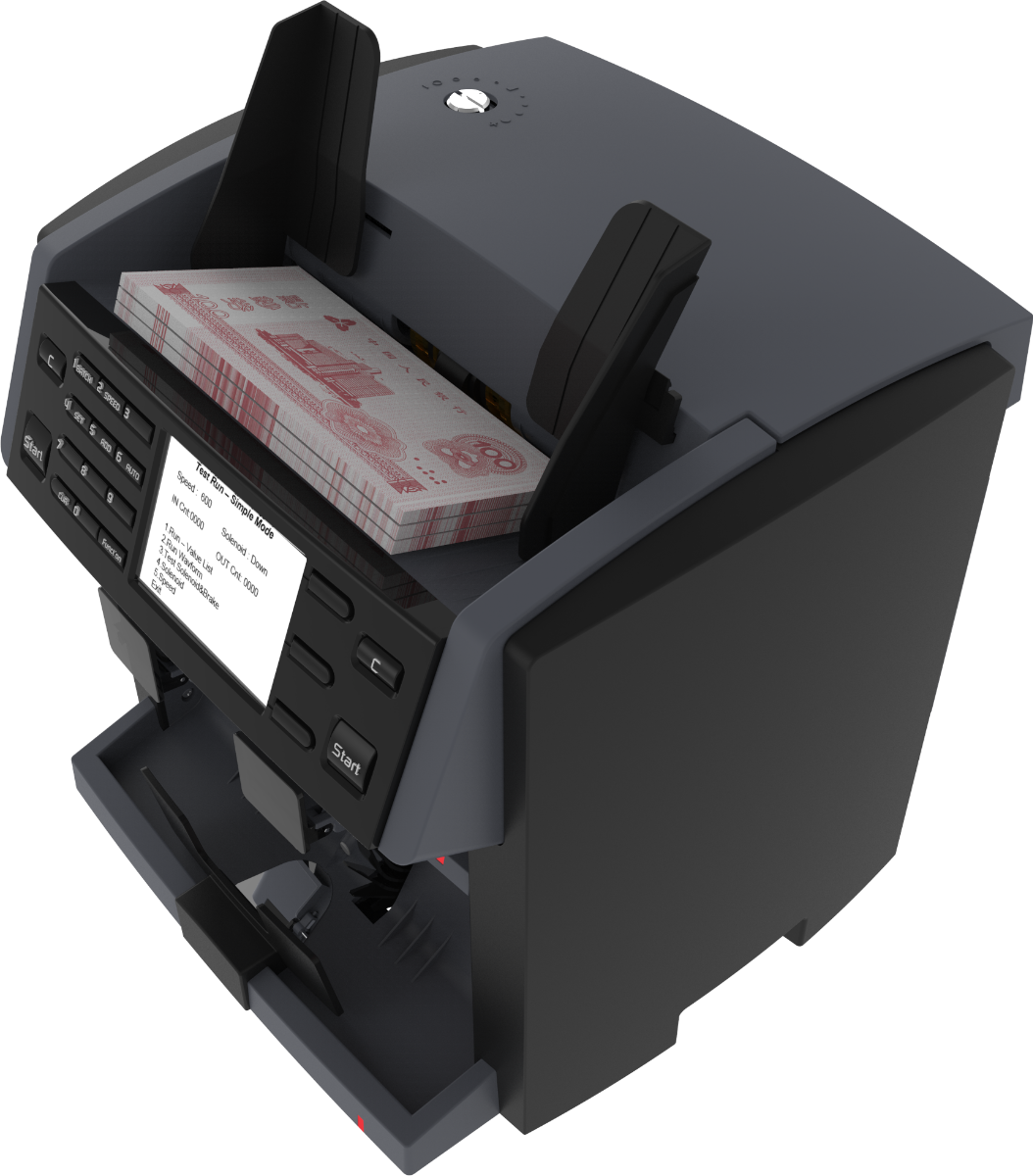 Masterwork Automodules NC6500 Compact 2-Pocket Banknote Fitness Sorter & Counting Machine