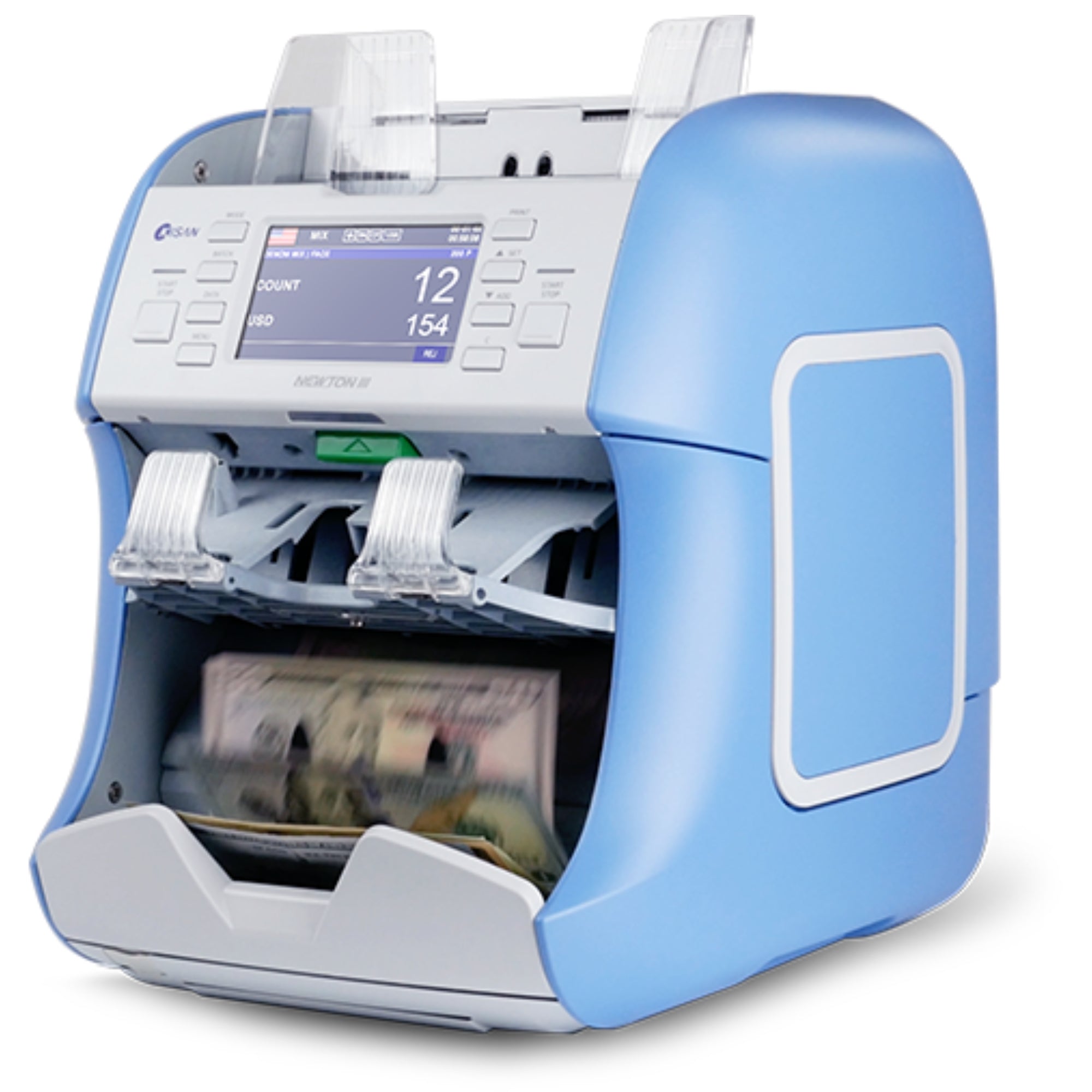 KISAN Newton 3 Premium 1+1 Pocket Multi-Currency With Fitness Detection Money Counting Machine