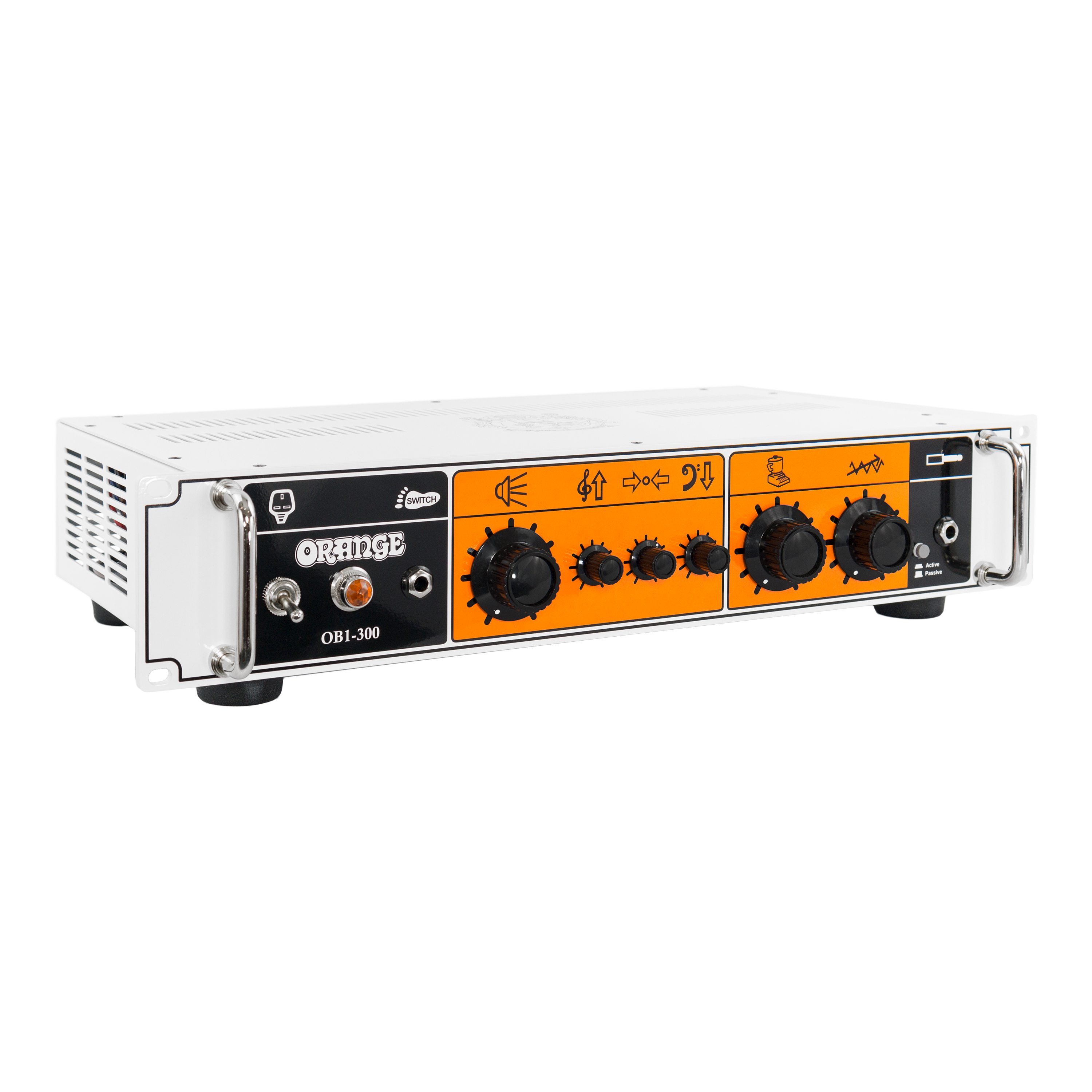 Orange OB1-300 300W Class A/B With Blend Overdrive Circuit, Active EQ & XLR DI Output Bass Head Amplifier