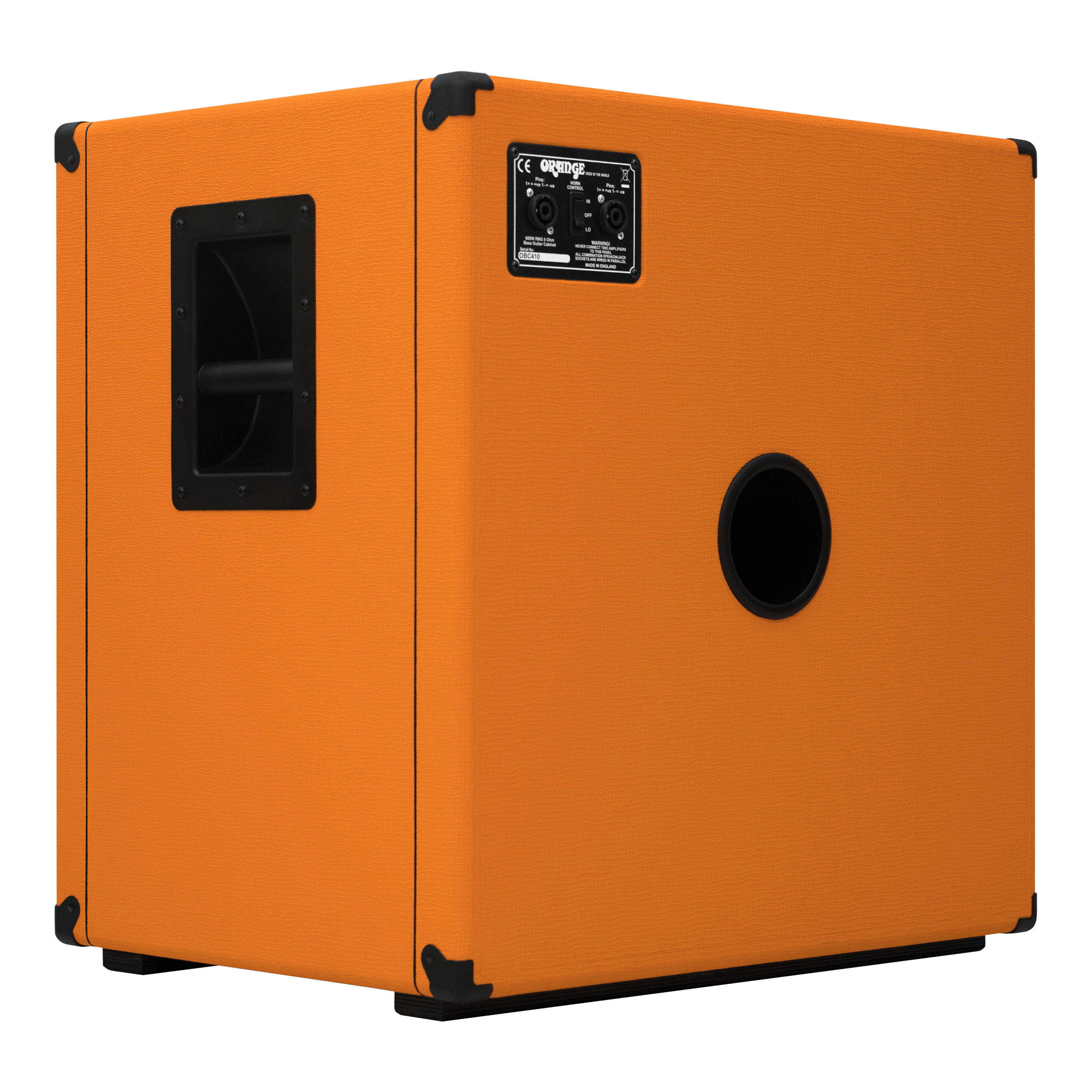 Orange OBC410 600W 4x10 With Celestion Pulse XL Speakers, HF Horn & 8 Ohm Impedance Bass Speaker Cabinet