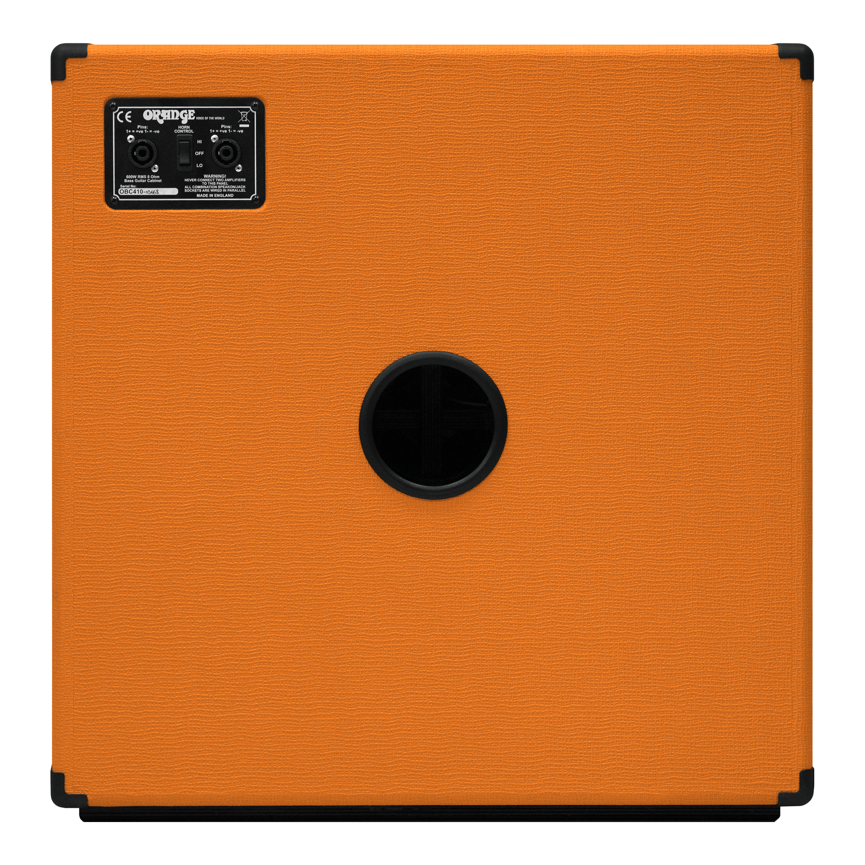 Orange OBC410 600W 4x10 With Celestion Pulse XL Speakers, HF Horn & 8 Ohm Impedance Bass Speaker Cabinet
