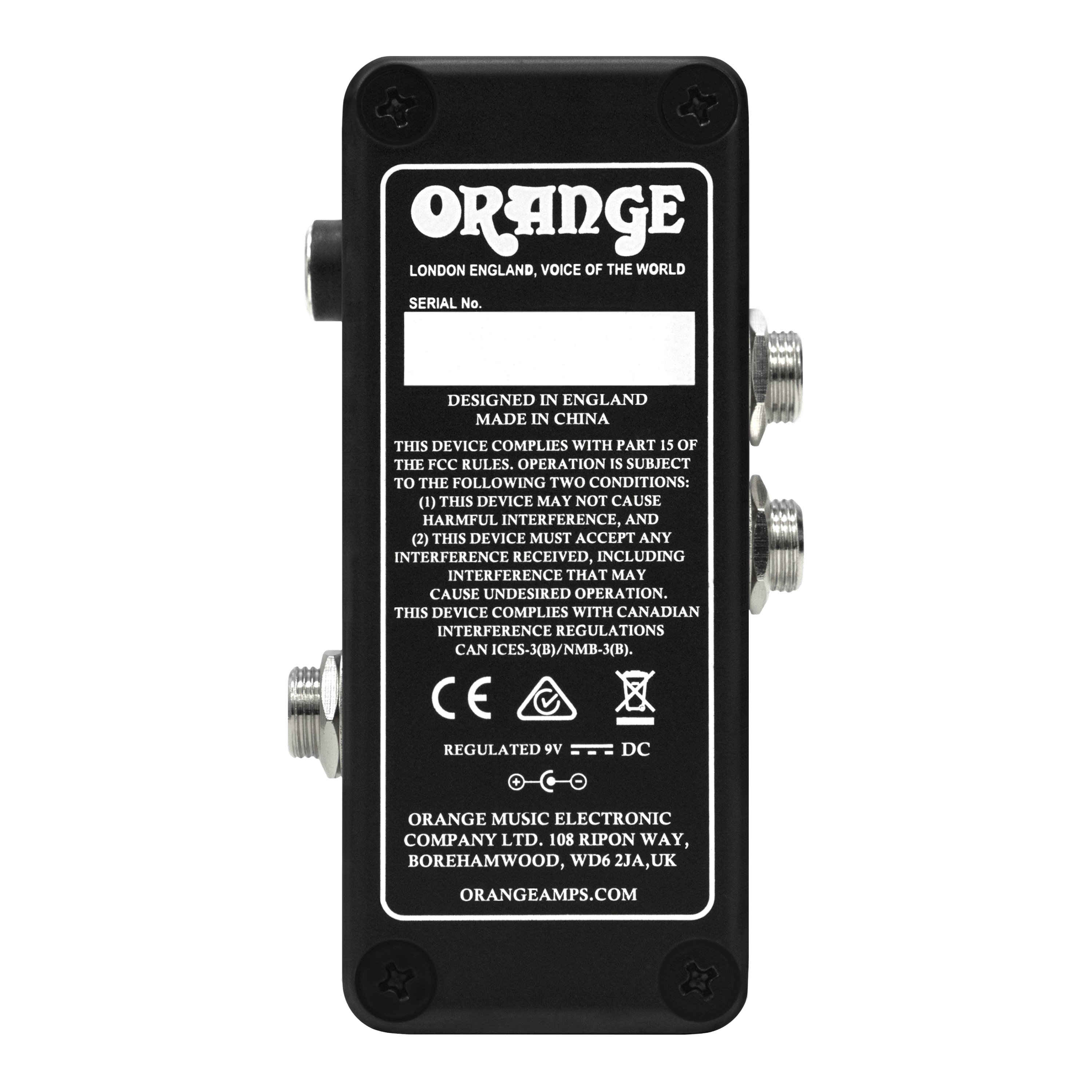 Orange OMEC Teleport 16-Bit USB Guitar Audio Interface Pedal For iOS, Android, Mac & PC