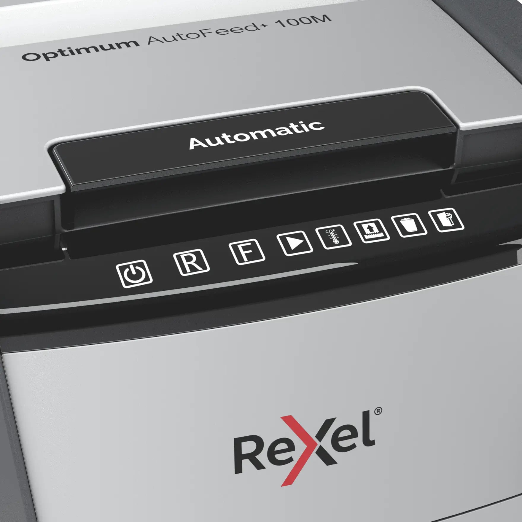 Rexel Optimum AutoFeed+ 100M Up to 100 Sheets P-5 34L Micro Cut Office Shredder
