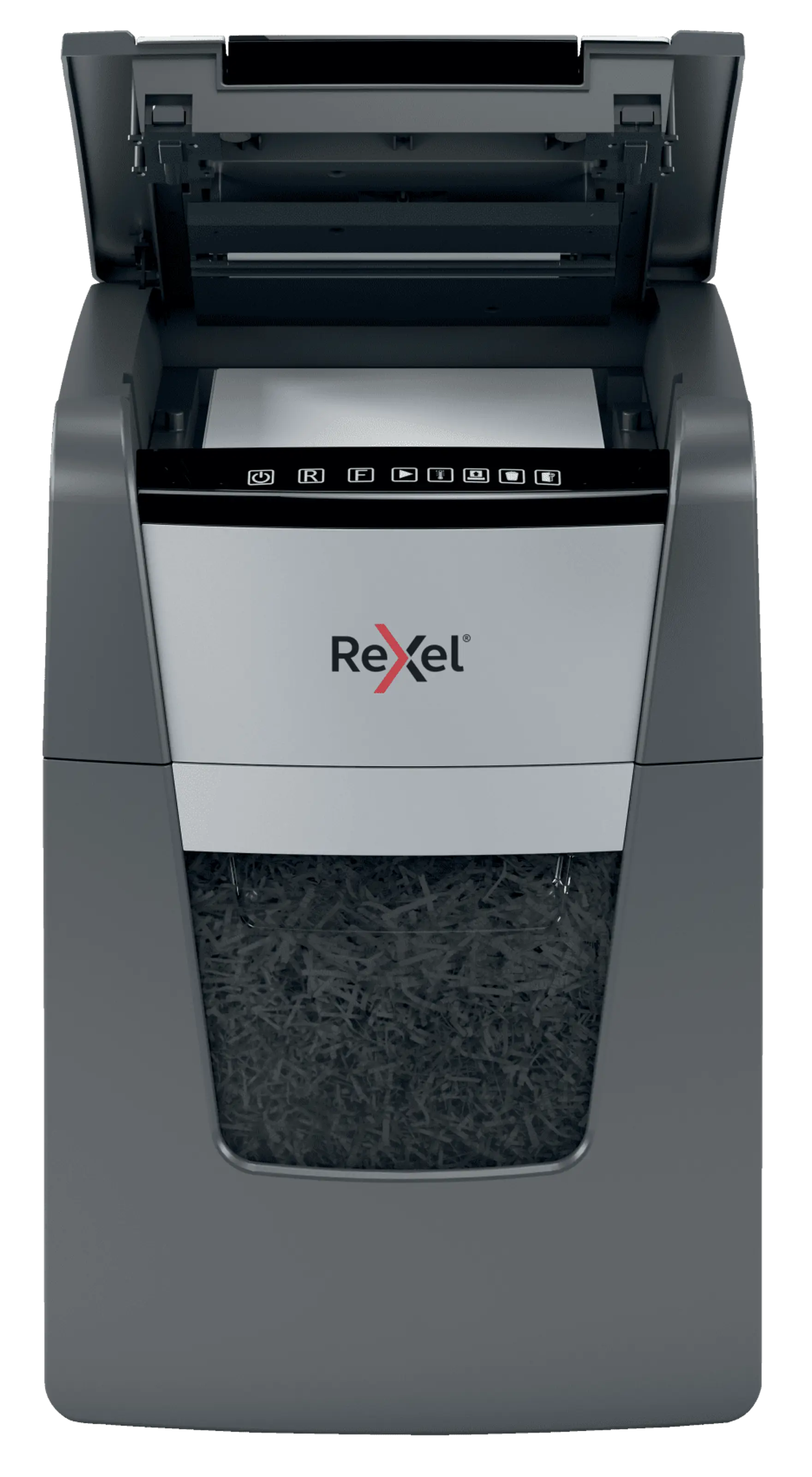 Rexel Optimum AutoFeed+ 100M Up to 100 Sheets P-5 34L Micro Cut Office Shredder