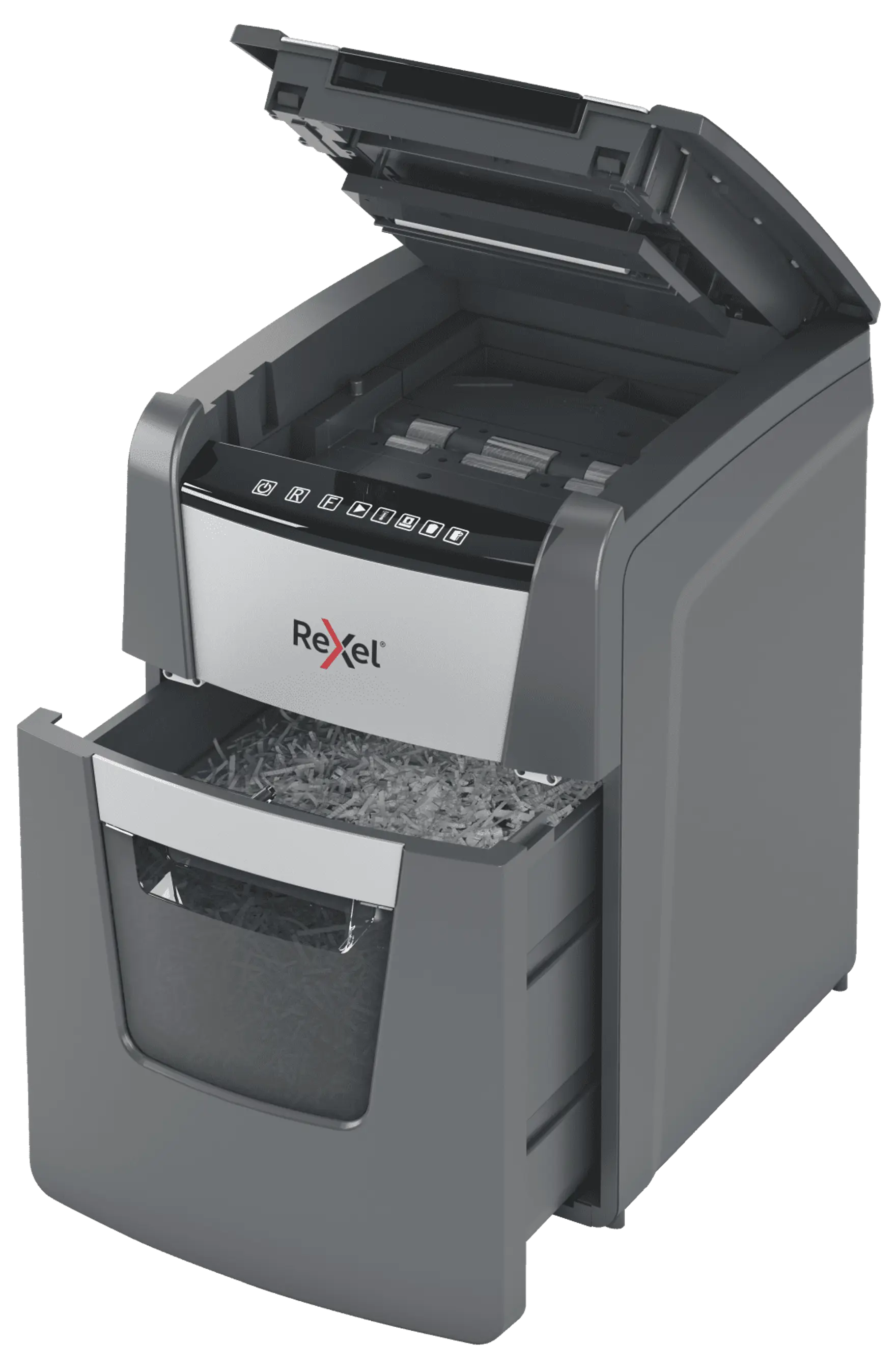 Rexel Optimum AutoFeed+ 100X Up to 100 Sheets P-4 34L Cross Cut Office Shredder
