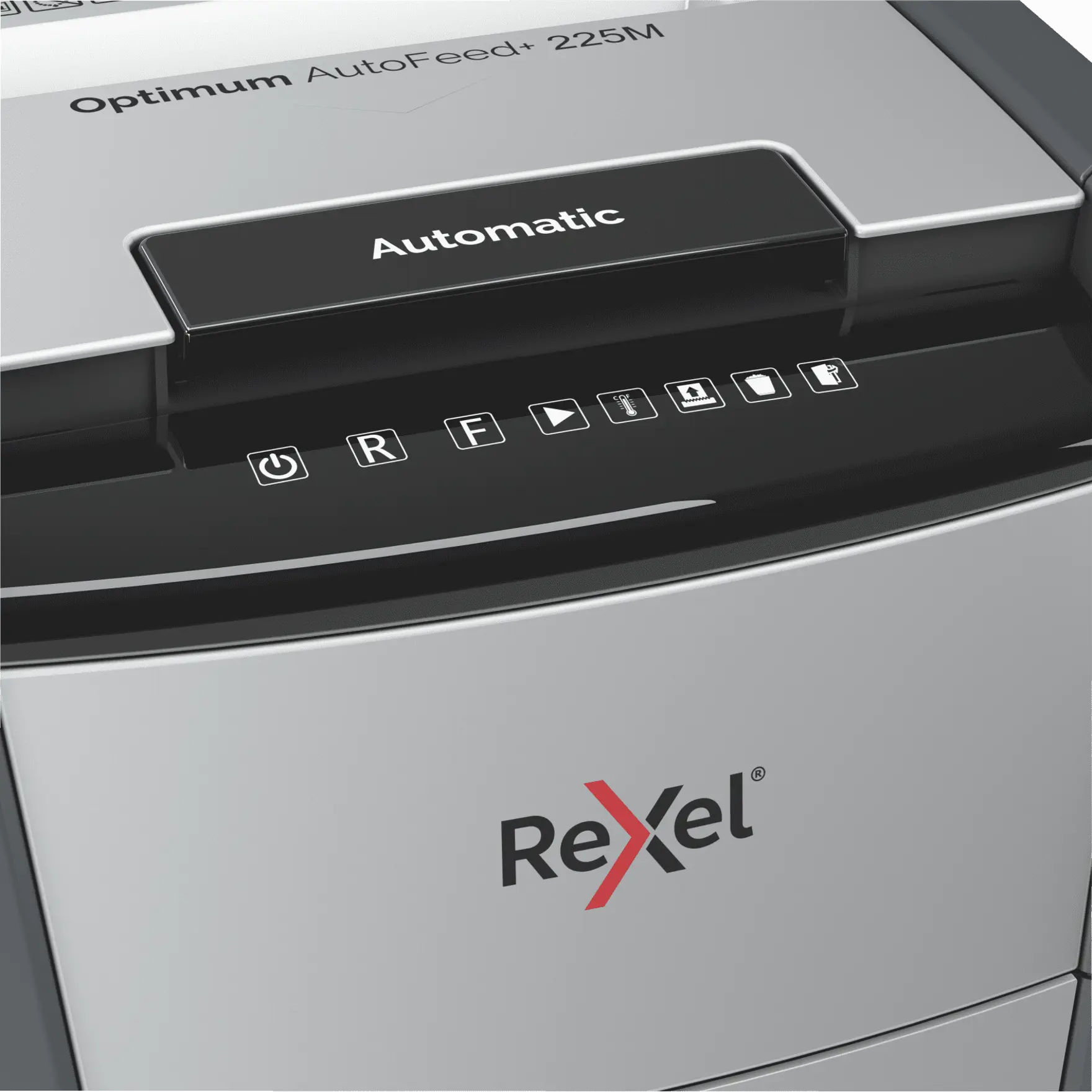 Rexel Optimum AutoFeed+ 225M Up to 225 Sheets P-5 60L Micro Cut Office Shredder
