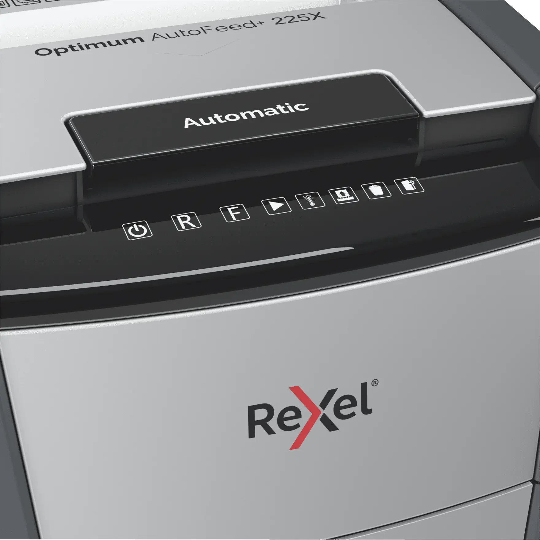 Rexel Optimum AutoFeed+ 225X Up to 225 Sheets P-4 60L Cross Cut Office Shredder