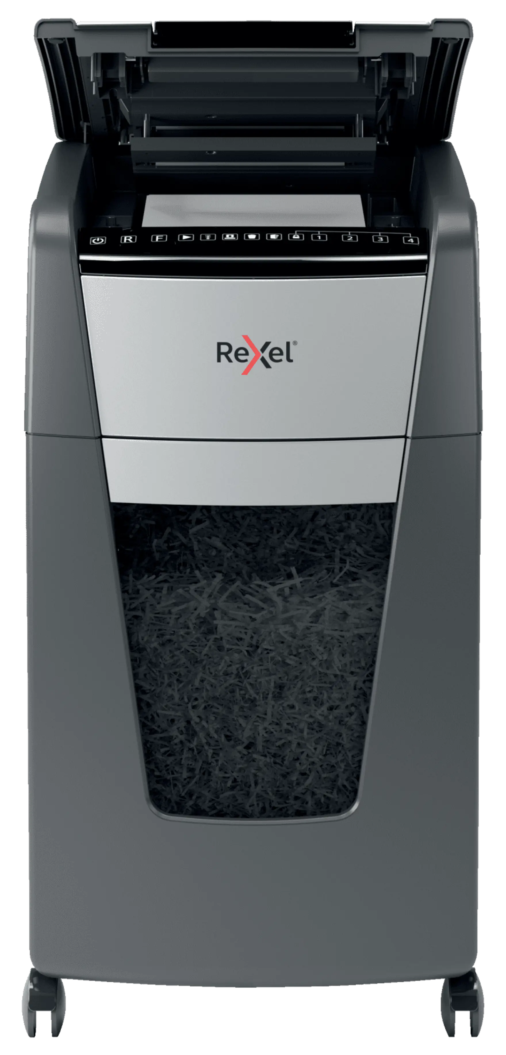 Rexel Optimum AutoFeed+ 300M Up to 300 Sheets P-5 60L Micro Cut Office Shredder