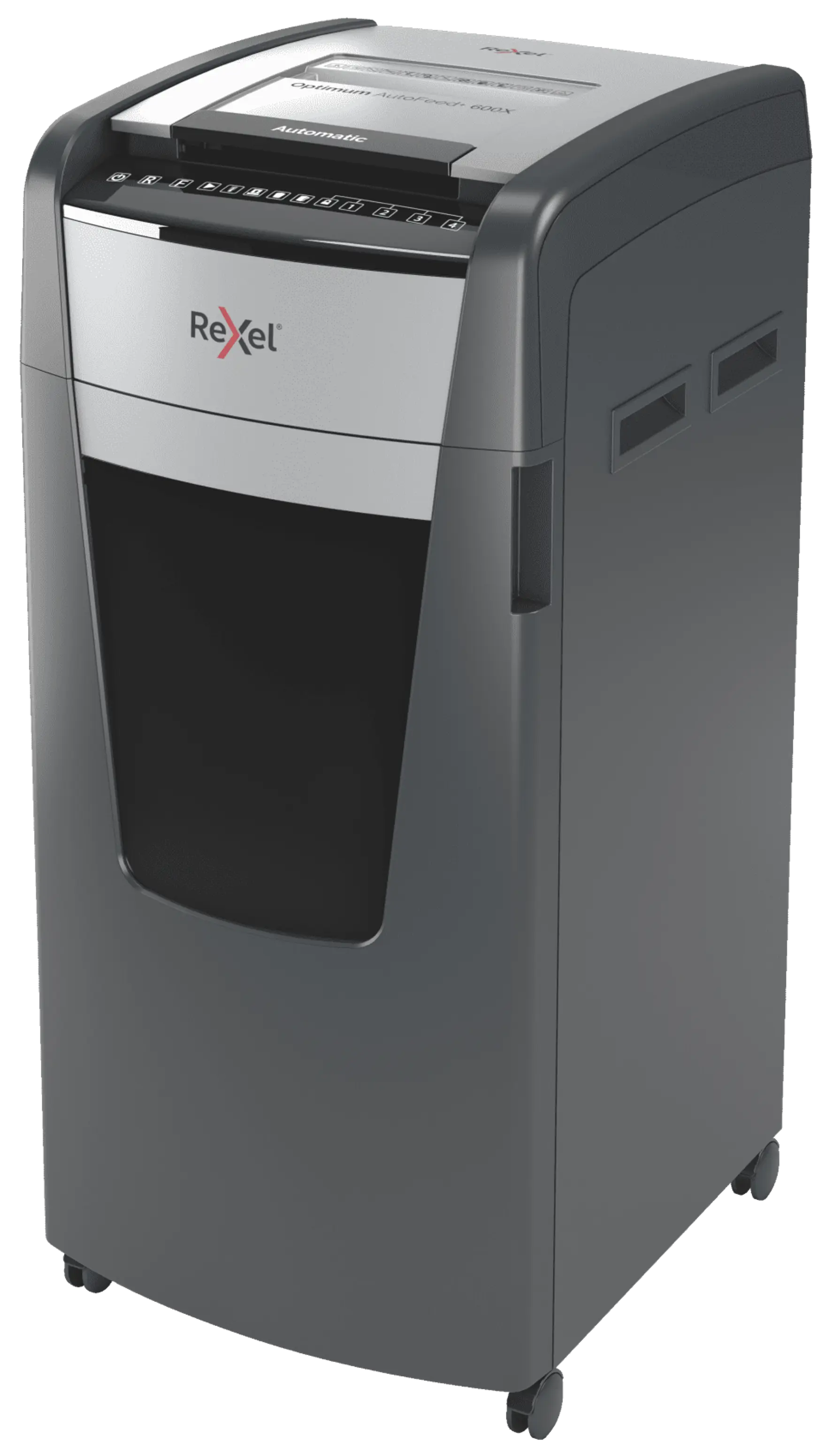 Rexel Optimum AutoFeed+ 600M Up to 600 Sheets P-5 110L Micro Cut Office Shredder