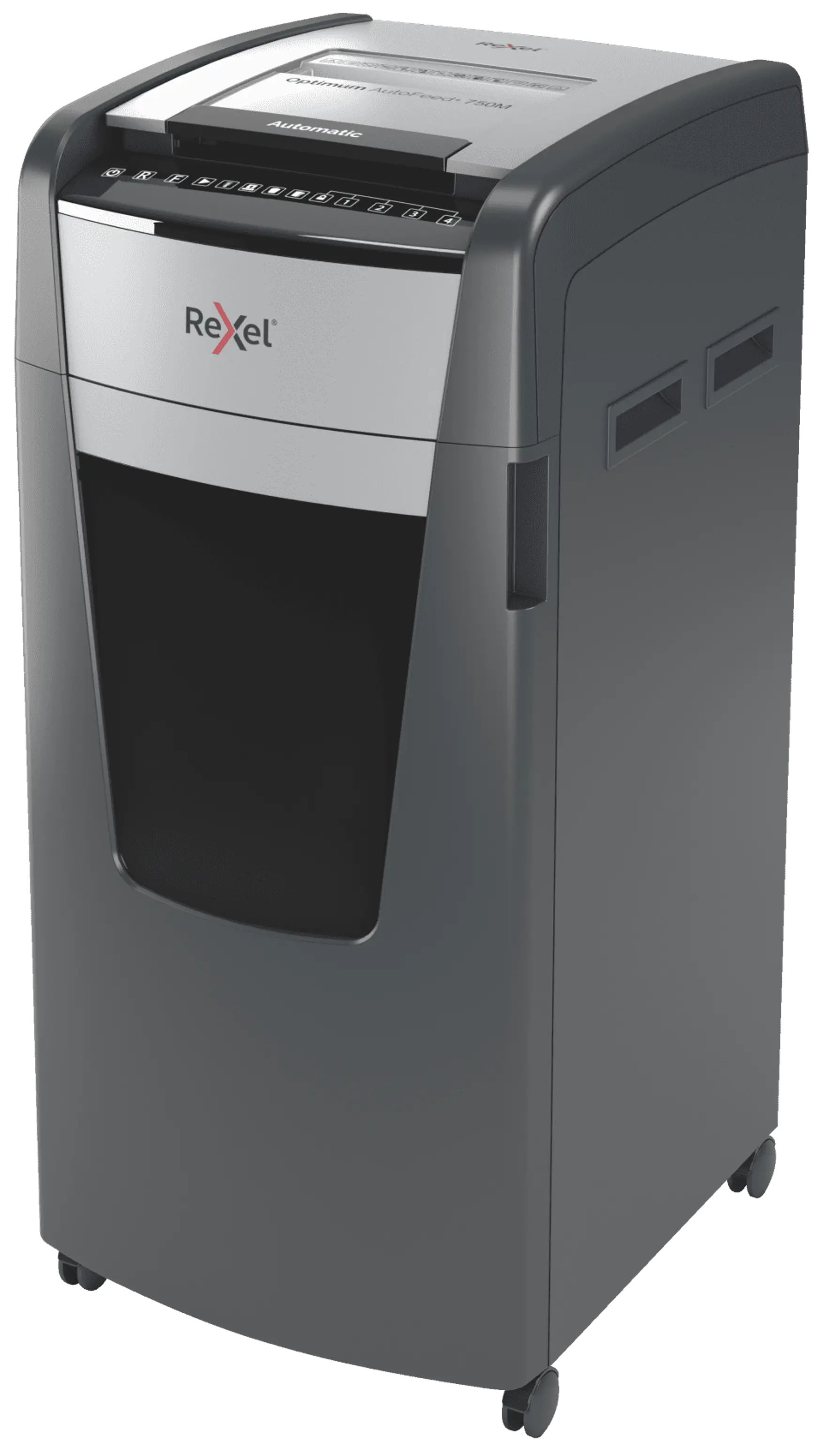 Rexel Optimum AutoFeed+ 750M Up to 750 Sheets P-5 140L Micro Cut Office Shredder