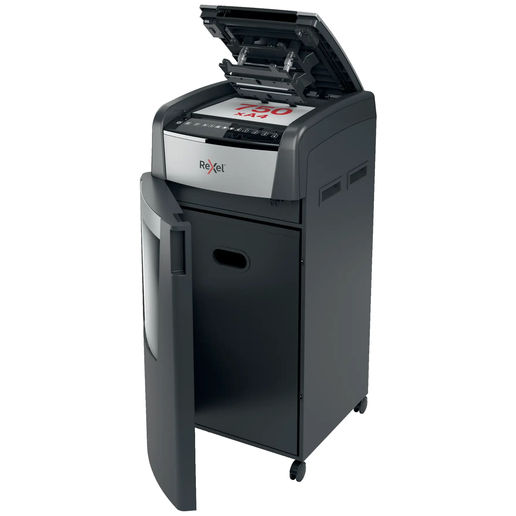 Rexel Optimum AutoFeed+ 750M Up to 750 Sheets P-5 140L Micro Cut Office Shredder