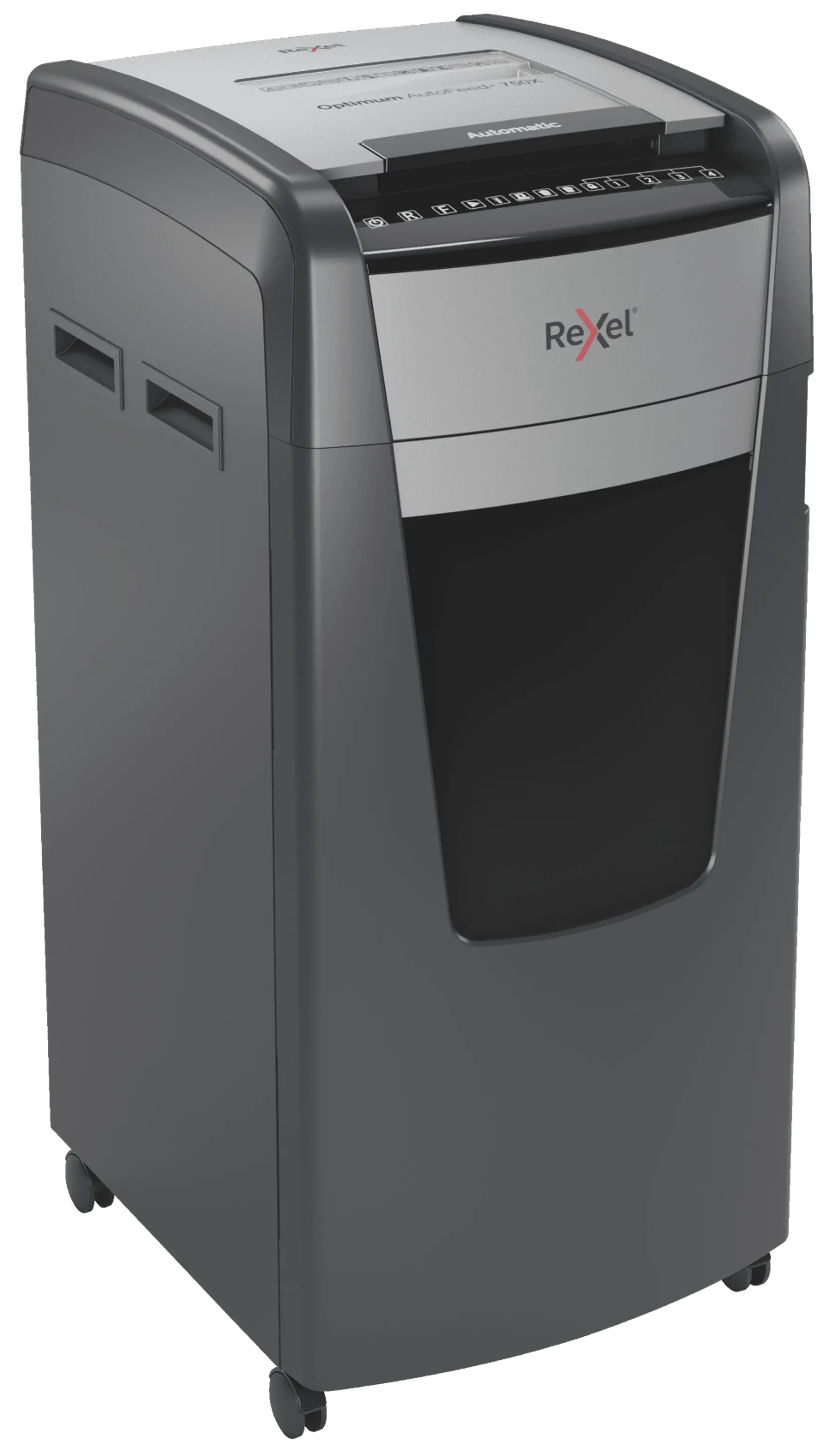 Rexel Optimum AutoFeed+ 750X Up to 750 Sheets P-4 140L Cross Cut Office Shredder