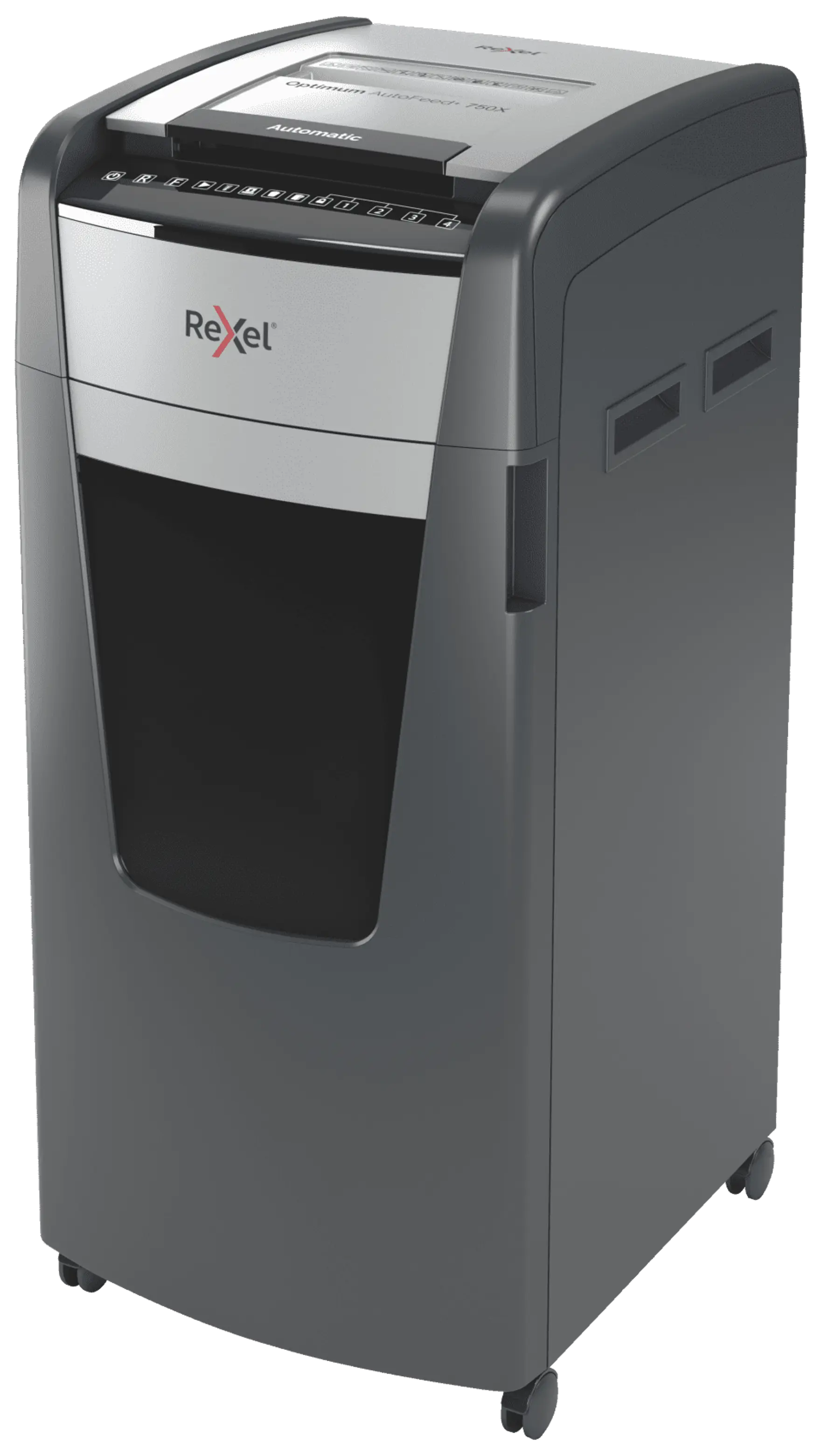 Rexel Optimum AutoFeed+ 750X Up to 750 Sheets P-4 140L Cross Cut Office Shredder