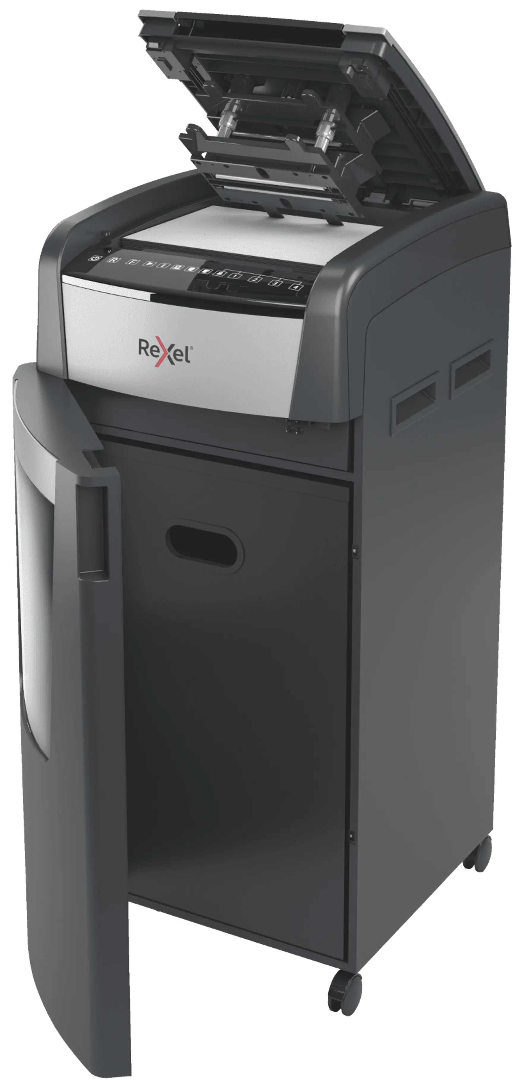 Rexel Optimum AutoFeed+ 750X Up to 750 Sheets P-4 140L Cross Cut Office Shredder
