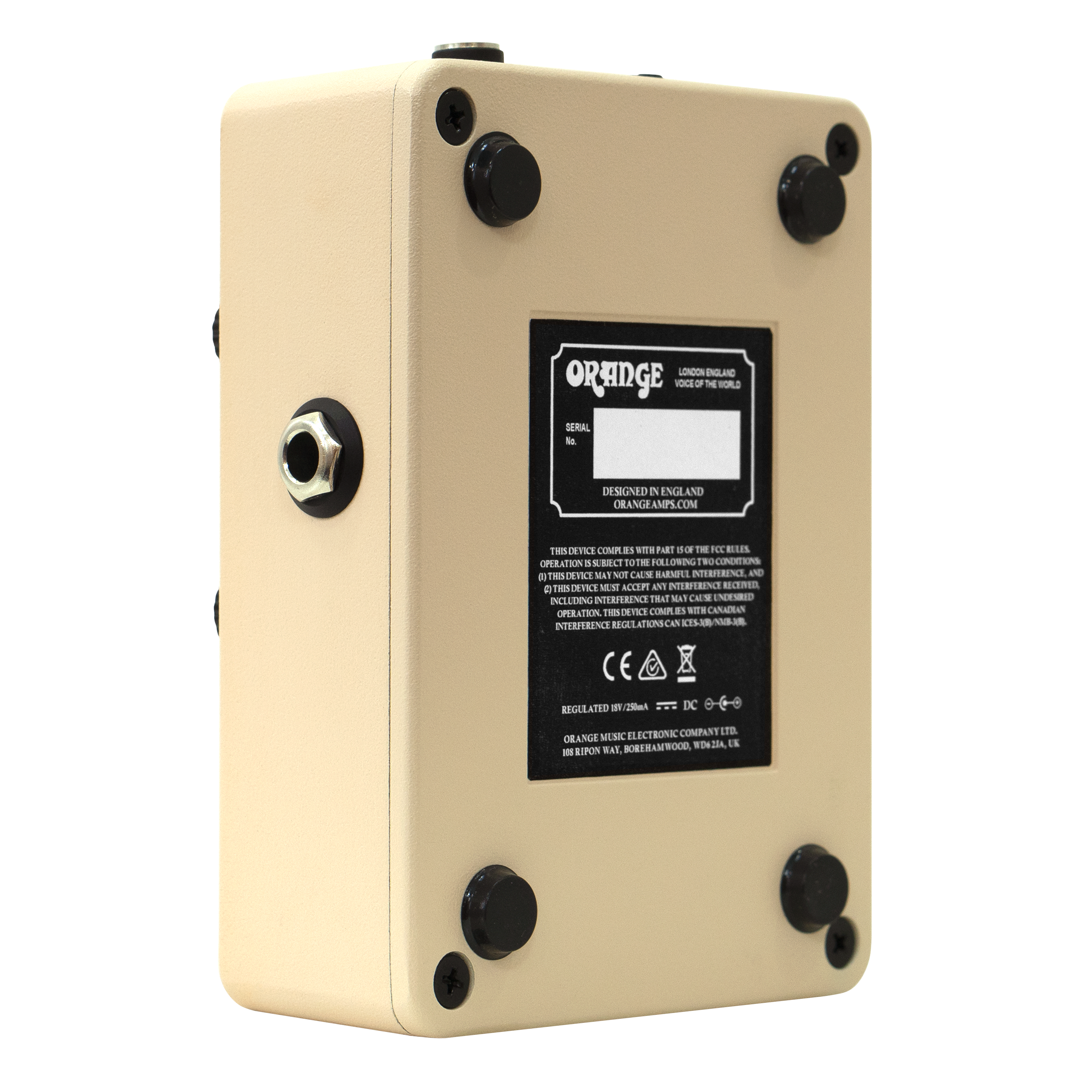 Orange Acoustic Pedal Acoustic Guitar Preamp EQ & DI With XLR Output, Buffered FX Loop & Notch Filter Pedal