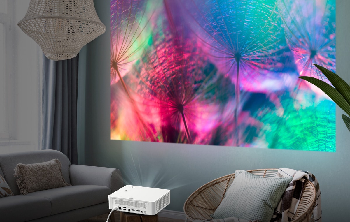 LG CineBeam PF610P Full HD 1,000 ANSI Lumens LED Smart Portable Home Theater Projector