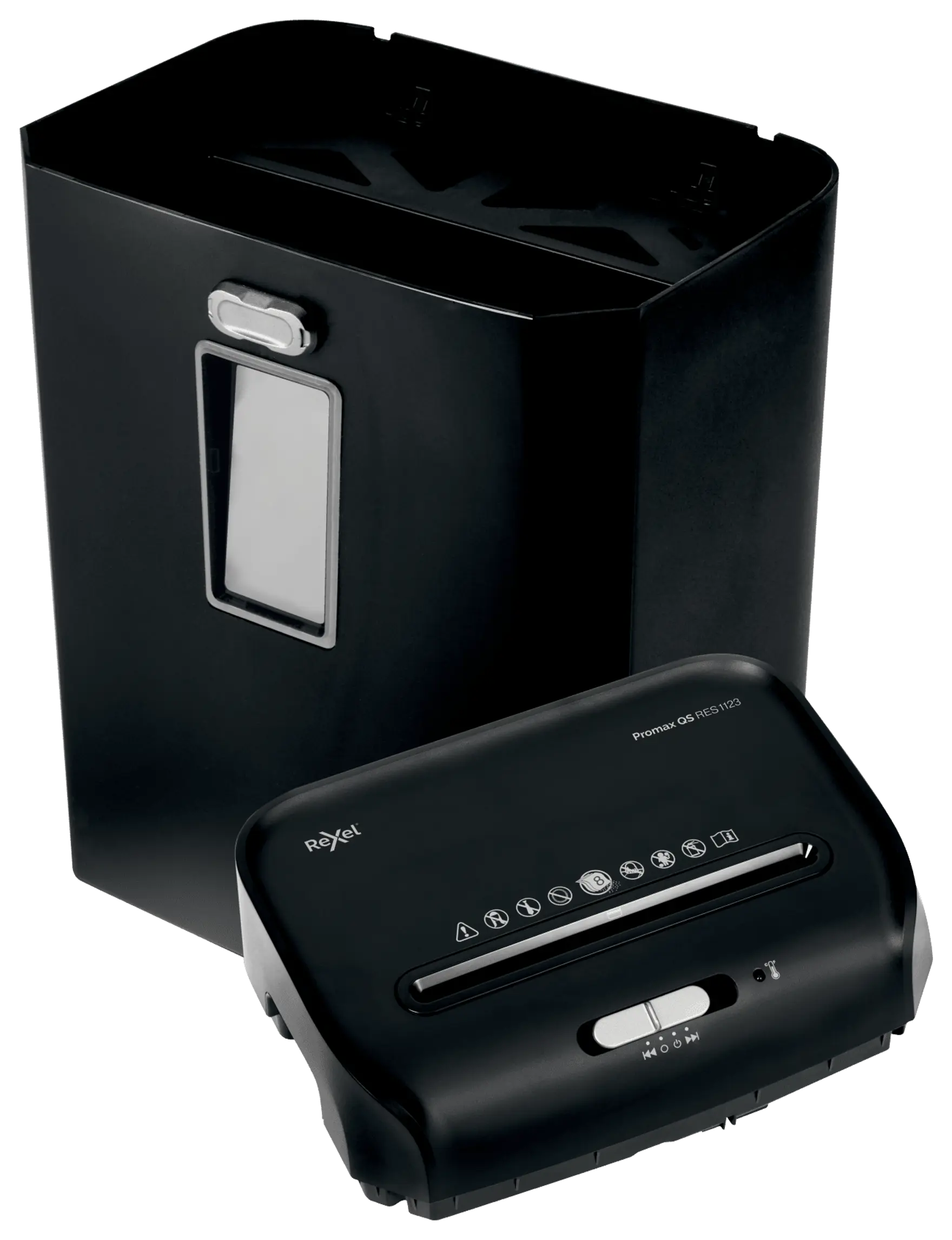 Rexel ProMax QS RES1123 Up to 12 Sheets P-2 23L Strip Cut Home & Personal Office Shredder
